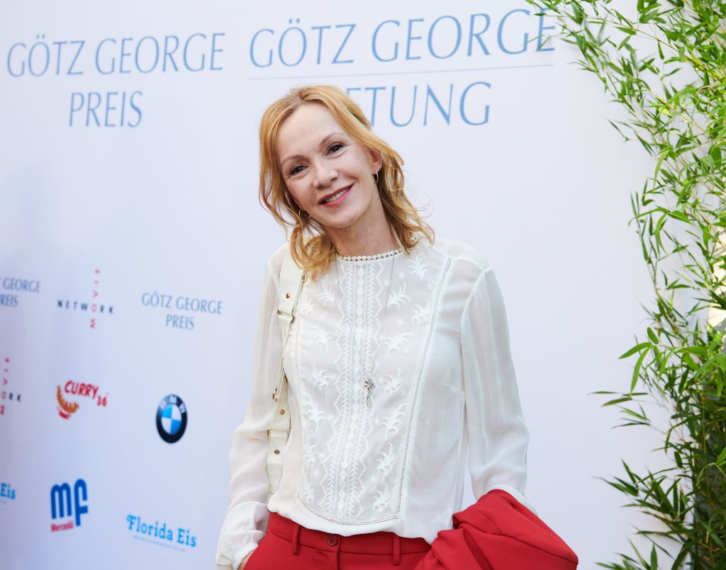 Die Schauspielerin Katja Flint wird mit dem Götz-George-Preis ausgezeichnet. (Foto von Annette Riedl) I Quelle: picture alliance via Getty Images