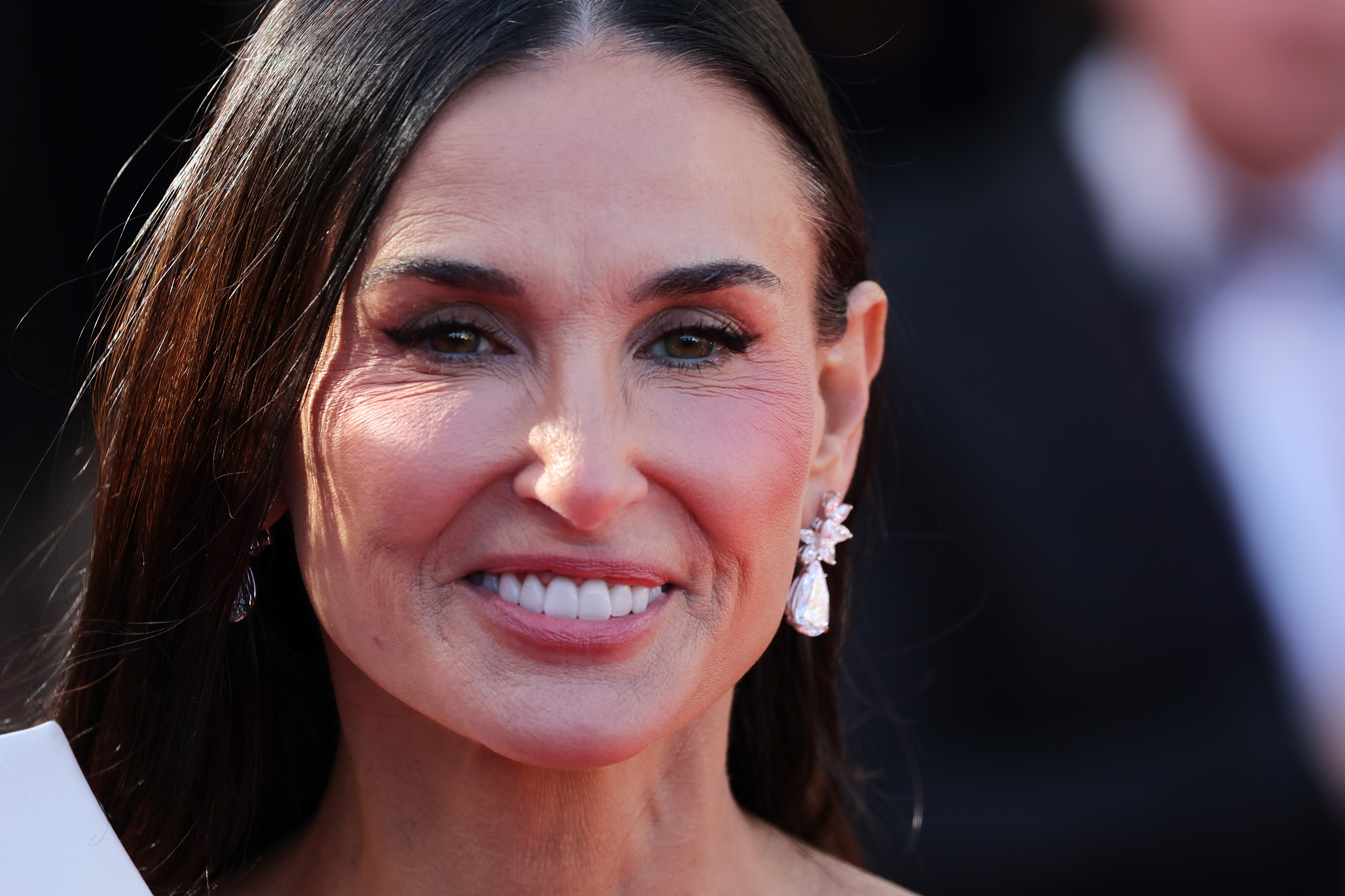 Demi Moore attends the Red Carpet of the closing ceremony at the 77th annual Cannes Film Festival in Cannes, France, on May 25, 2024. | Source: Getty Images
