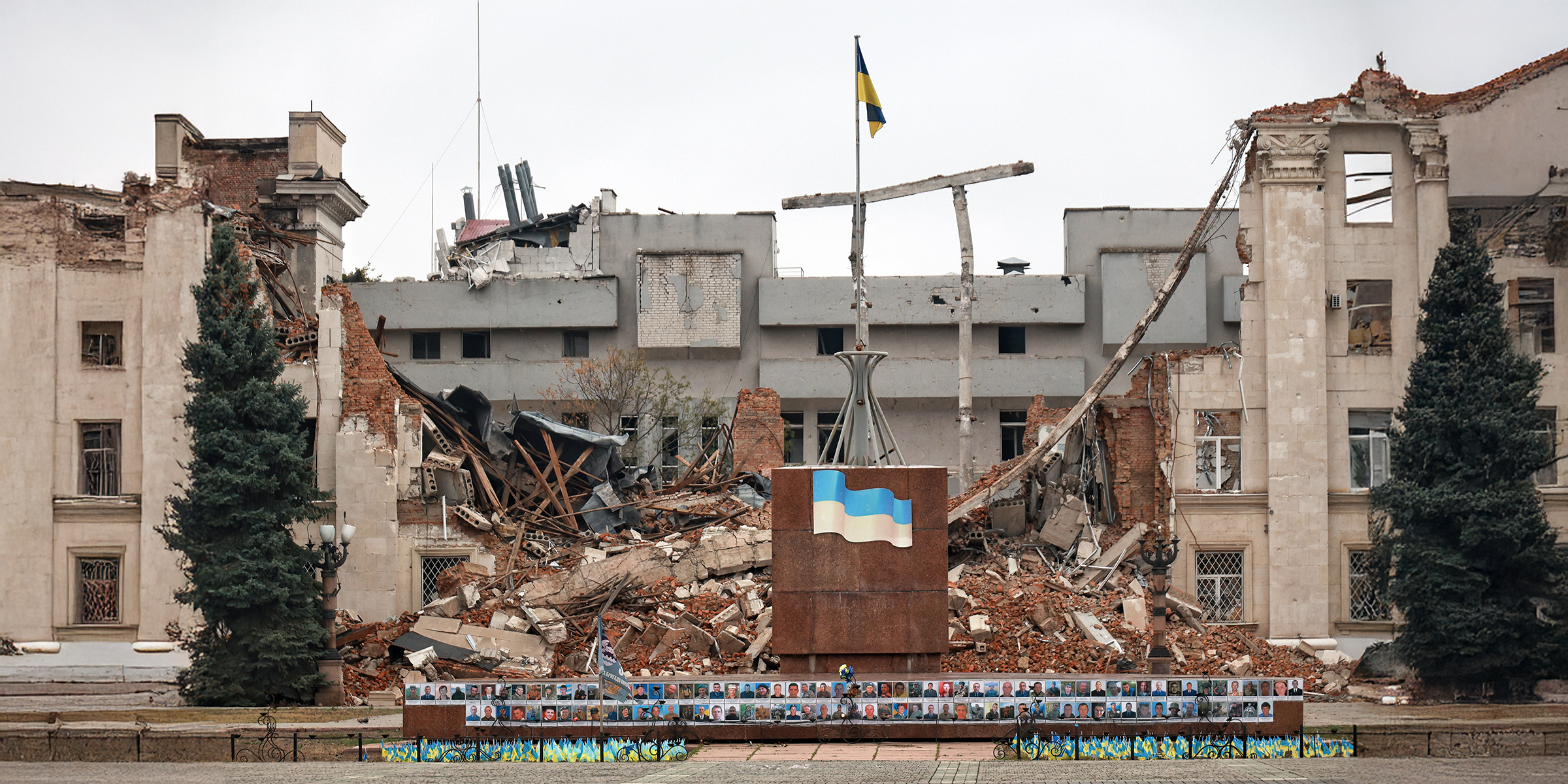 Ruins of Kherson's Regional Military Administration building | Source: Getty Images
