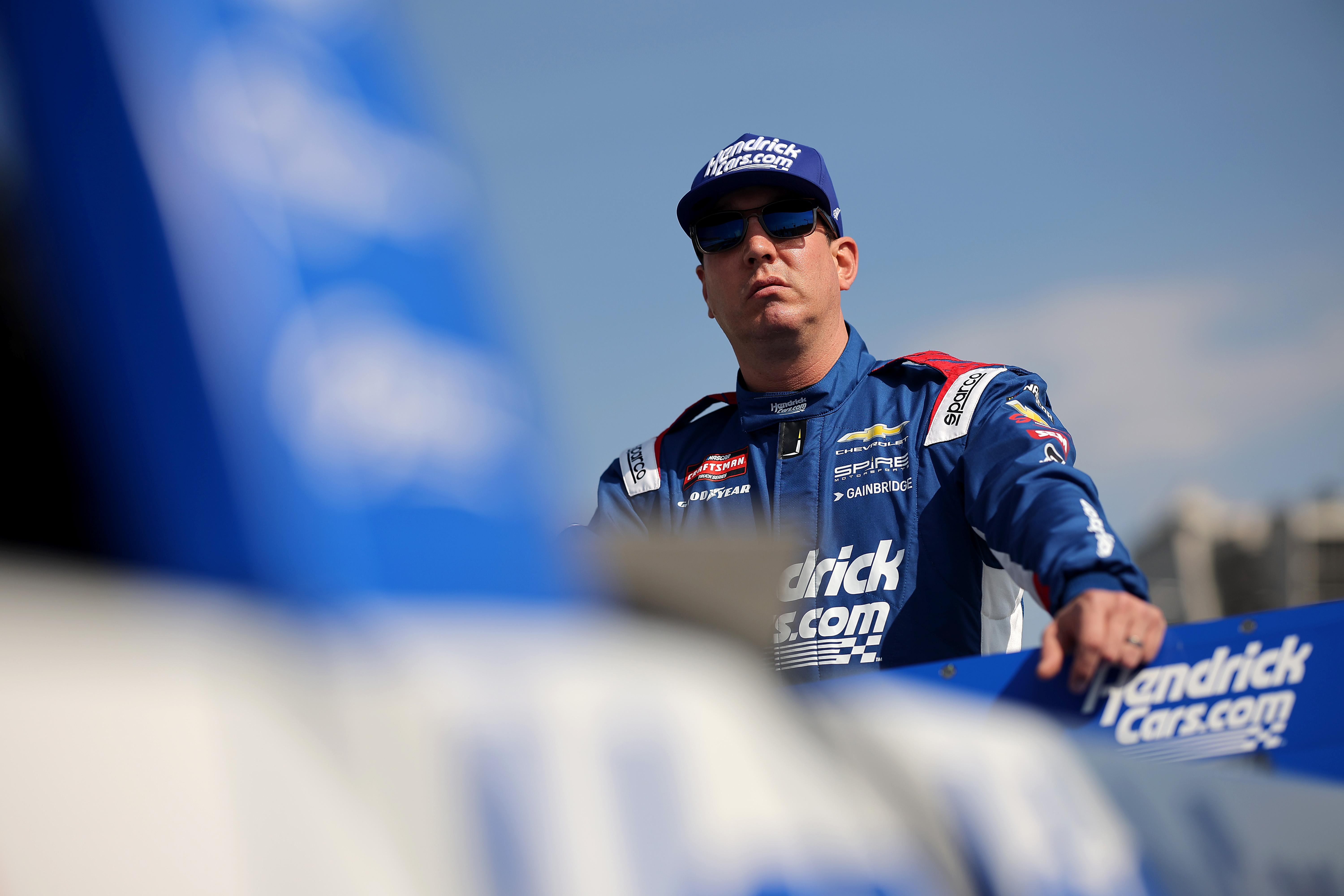 Kyle Busch during qualifying for the NASCAR Craftsman Truck Series Fr8 Racing 208 in Hampton, Georgia on February 20, 2026. | Source: Getty Images