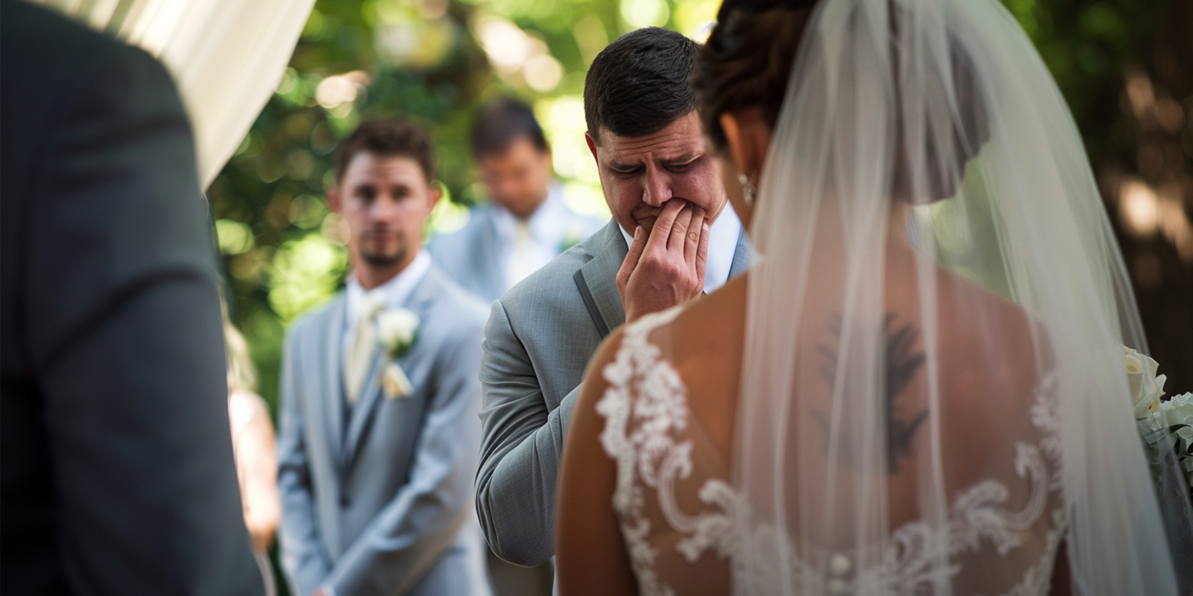 A sad man on a wedding | Source: Midjourney