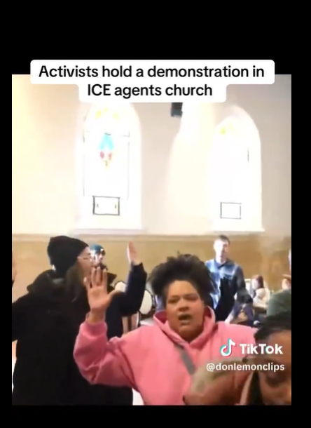 Activists seen protesting in a video posted on January 19, 2026 | Source: X/@CultureWar2020