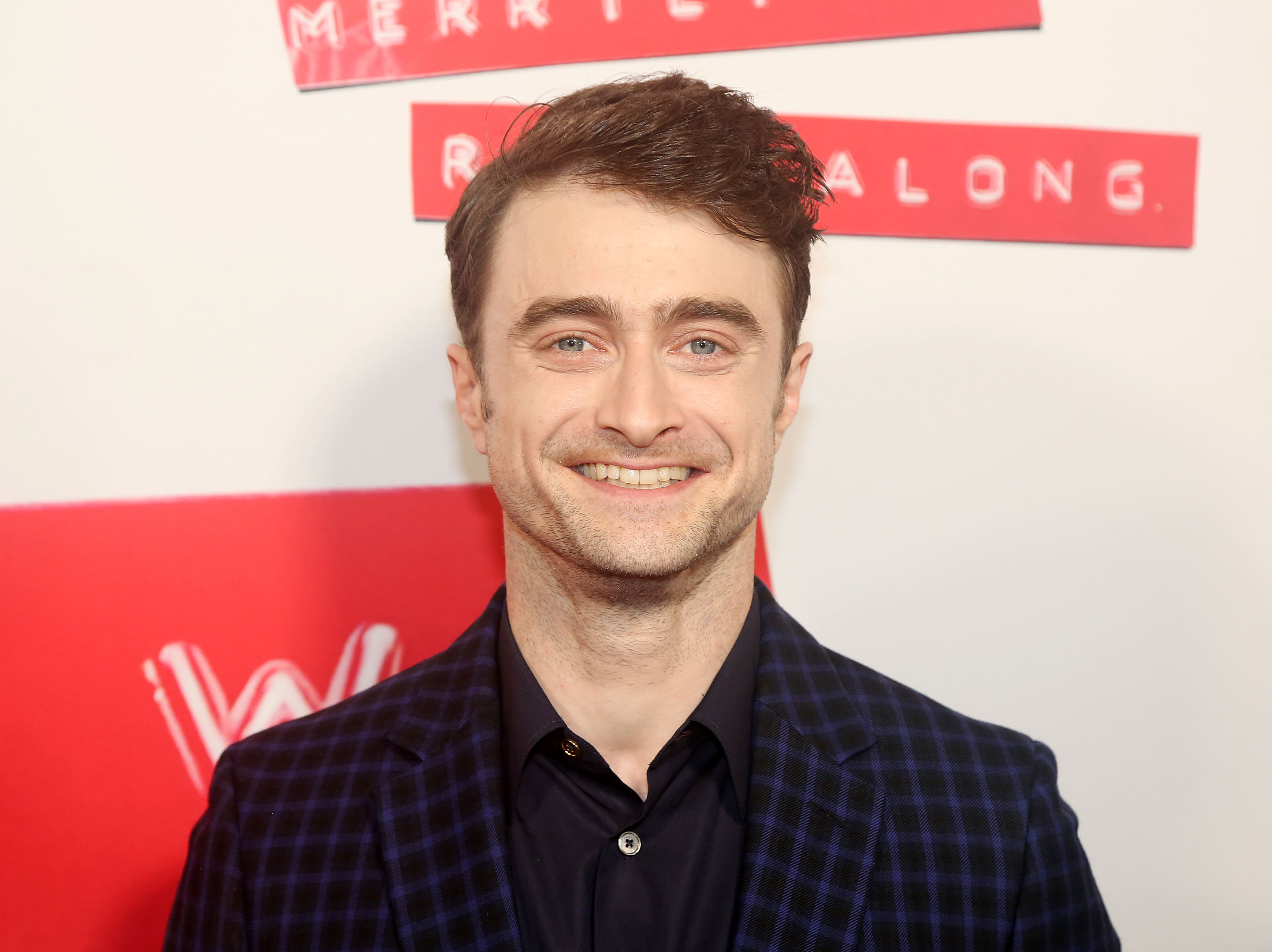 Daniel Radcliffe at the opening night of Stephen Sondheim's "Merrily We Roll Along" on Broadway on October 8, 2023, in New York City. | Source: Getty Images