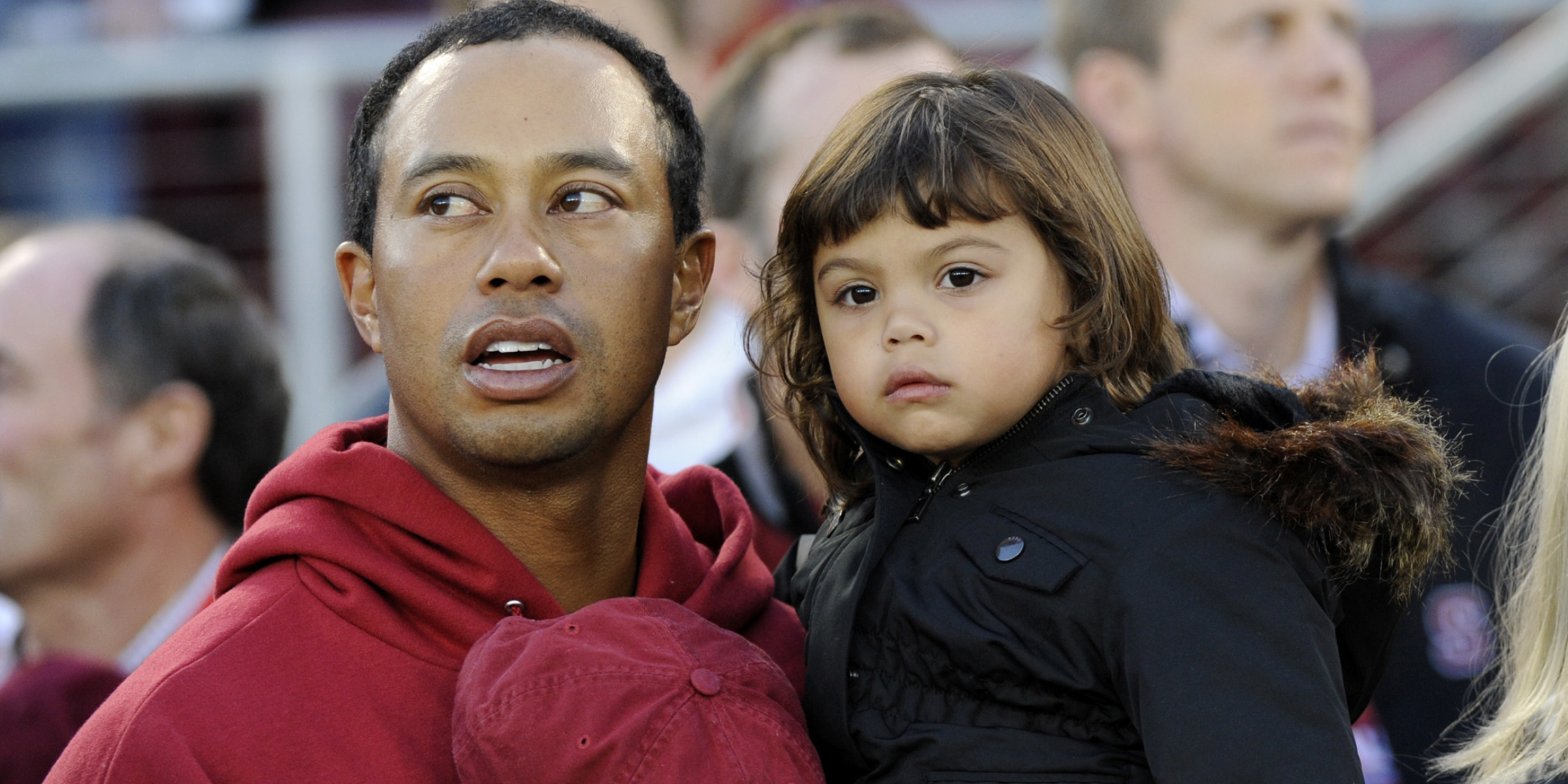 Tiger and Sam Woods | Source: Getty Images
