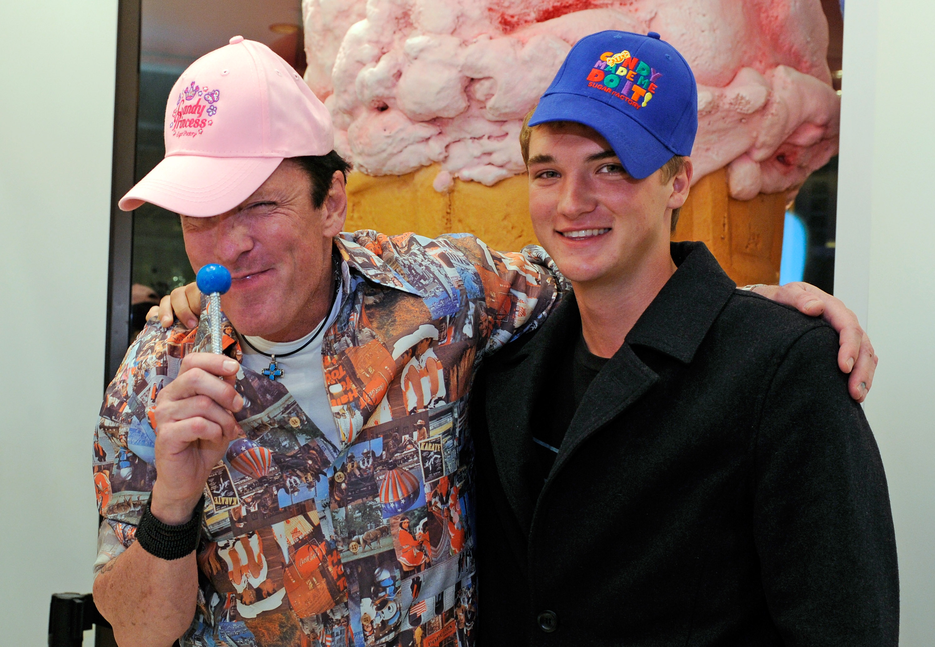 Michael and Hudson Madsen. | Source: Getty Images