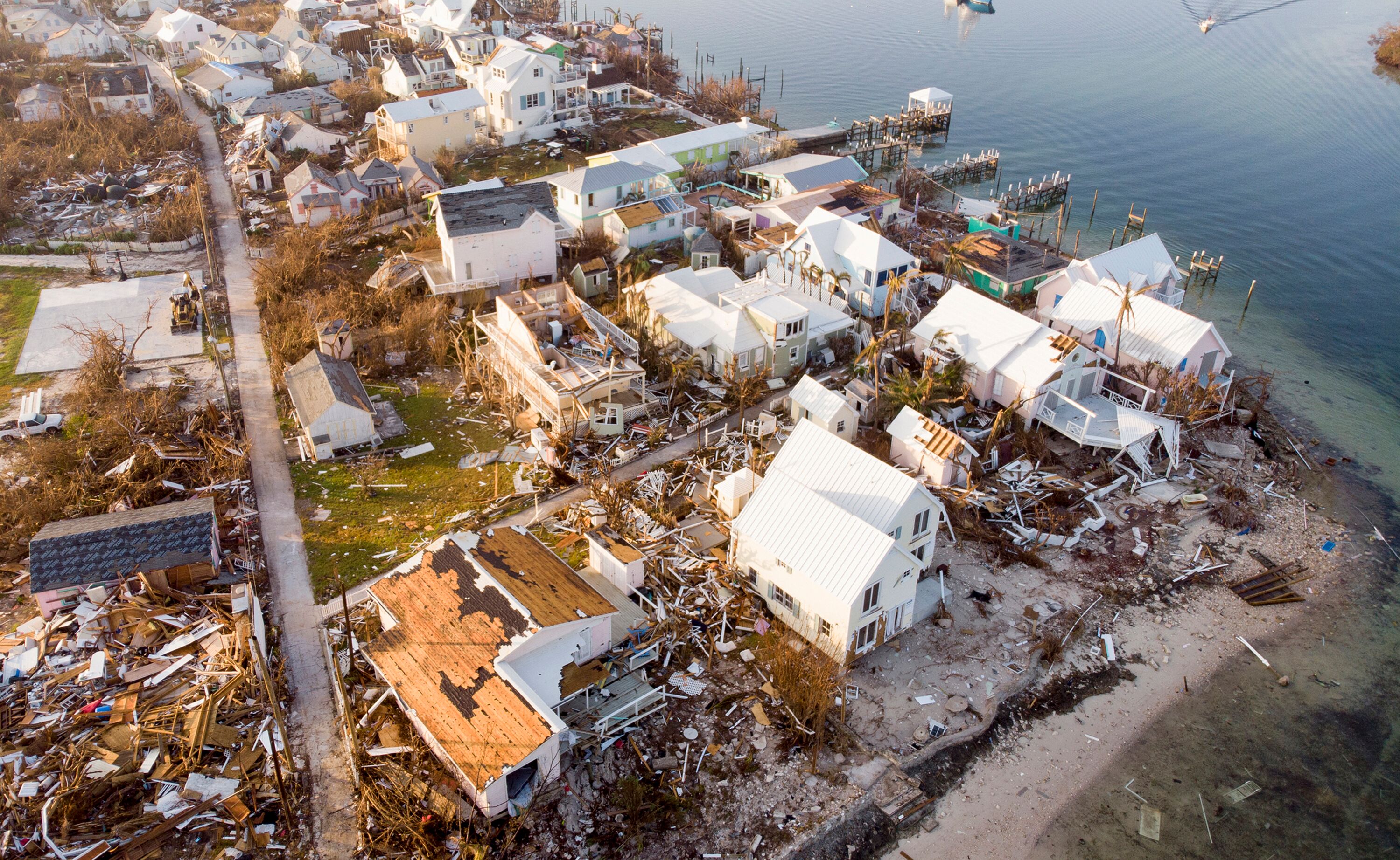 Homes destroyed by hurricane Dorian in the Bahamas | Photo: Getty Images