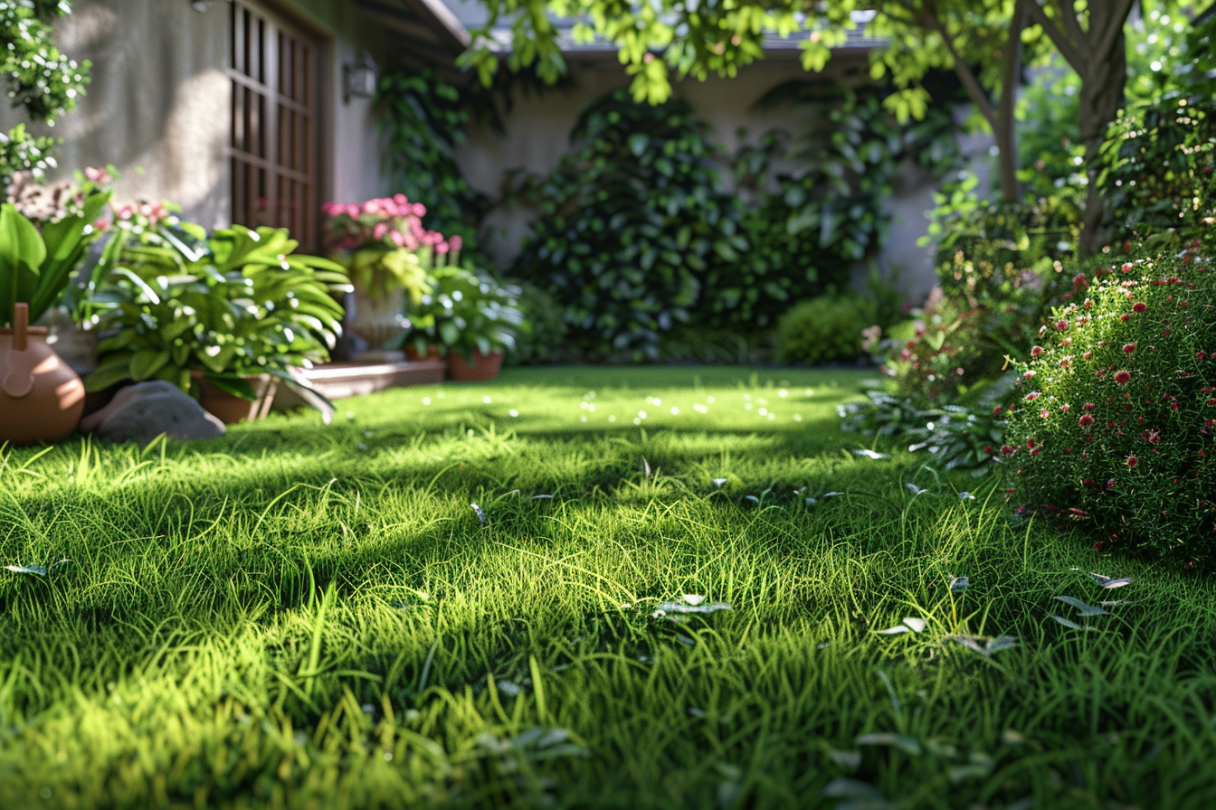 A close-up view of an unkempt lawn | Source: Midjourney