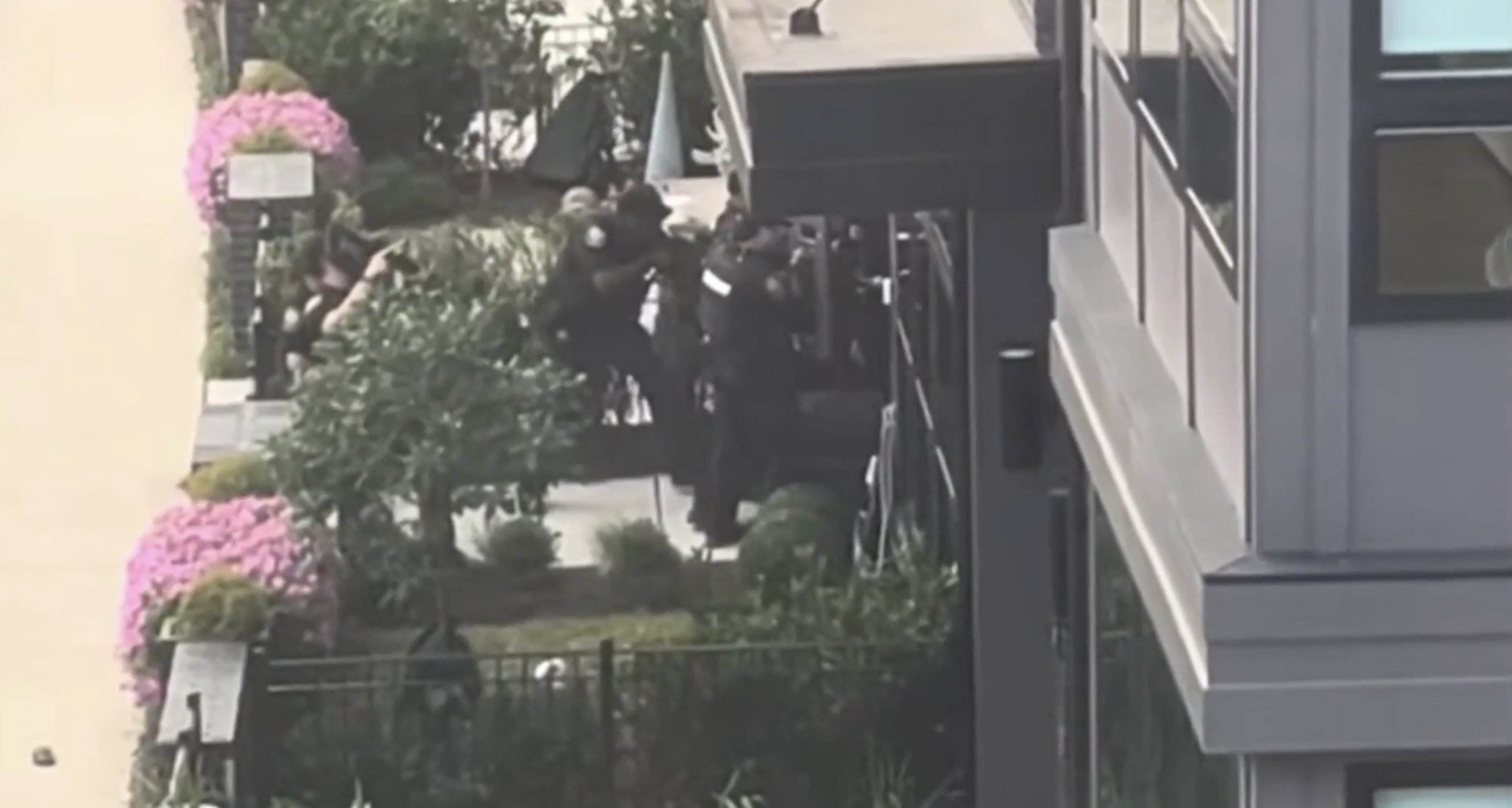 Deputies forced their way into the residence as an emergency rescue unfolded. A witness recording the response reacted, "Oh, [expletive]! They're breaking down the door." | Source: NBC Washington