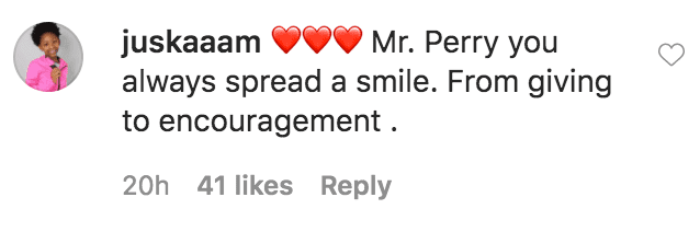 A fan commented on Tyler Perry's statement on his efforts amid protests against police brutality | Source: Instagram.com/tylerperry
