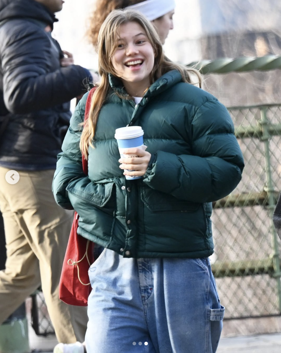 Matilda Ledger enjoys a coffee in Brooklyn, posted on January 13, 2025 | Source: Instagram.com/pagesix