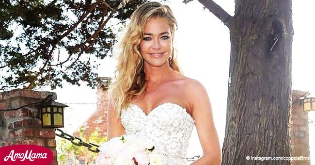 Denise Richards' wedding dress has caused a serious debate among fans