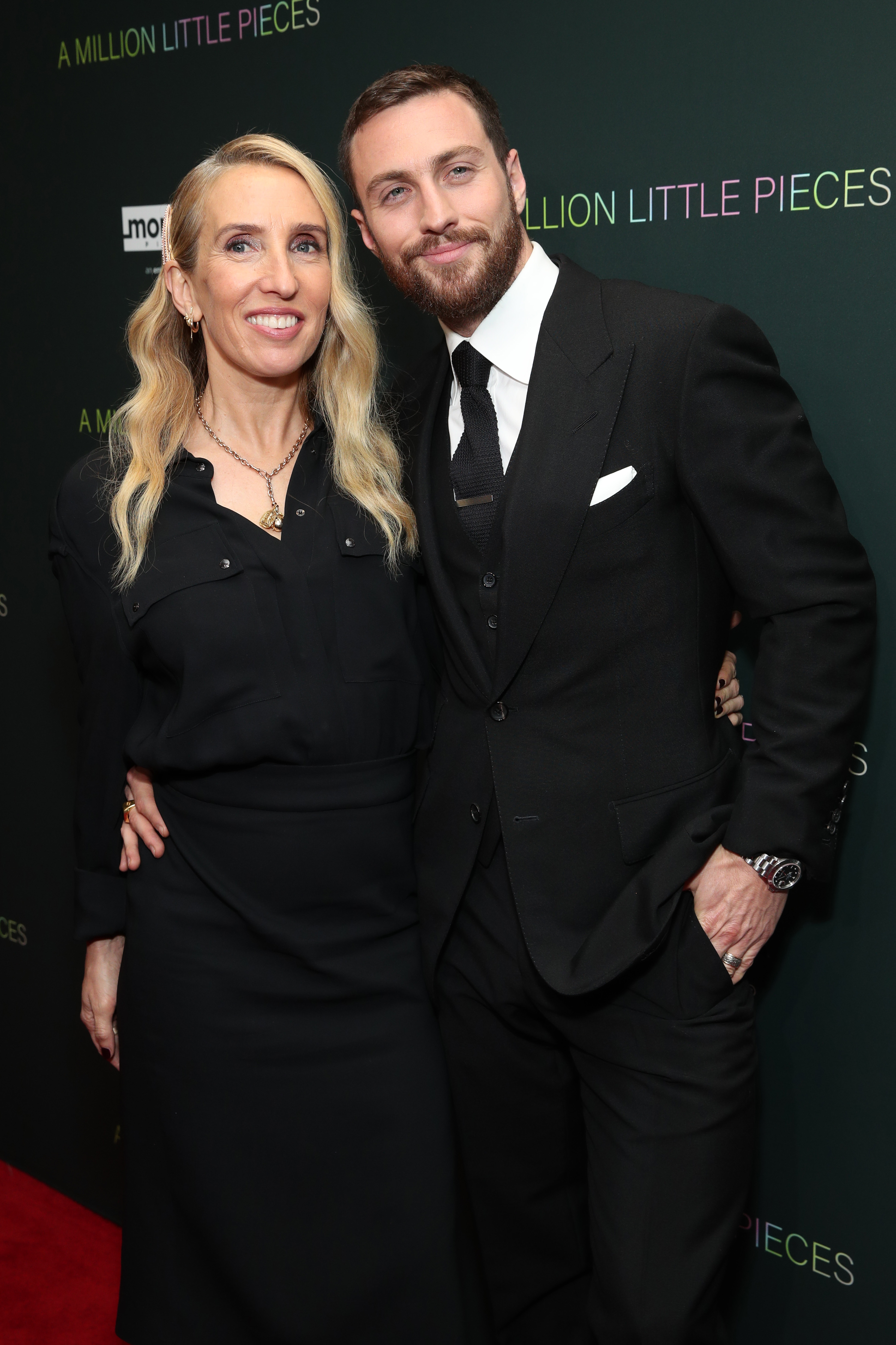 Sam and Aaron Taylor-Johnson attends the special screening of Momentum Pictures' "A Million Little Pieces" at The London Hotel on 4 December 2019 in West Hollywood, California. | Source: Getty Images