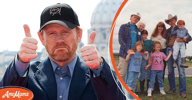 Director Ron Howard attends the Rome photocall of "Angels & Demons" at St Angel Castle on May 3, 2009 in Rome, Italy [left]. A photo of the Howards during a family hangout [right]. | Photo: Getty Images   instagram.com/realronhoward  