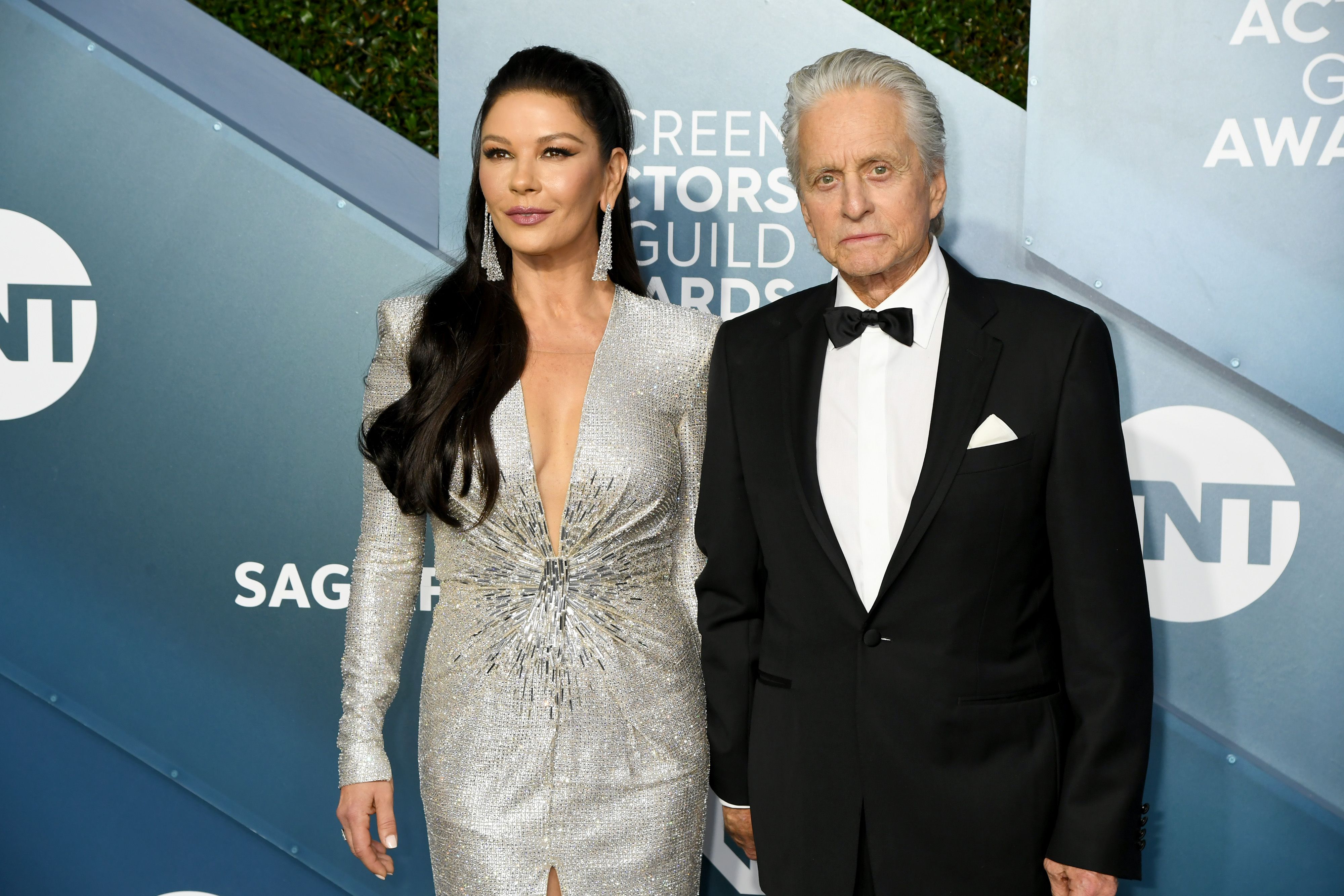 Catherine Zeta-Jones and Michael Douglas at the 26th Annual Screen Actors Guild Awards at The Shrine Auditorium on January 19, 2020 | Photo: Getty Images