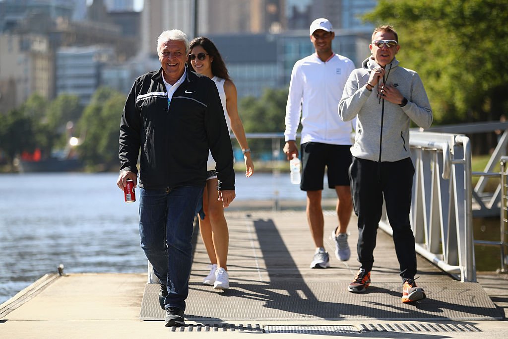 Xisca Perello accompagnant Rafael Nadal en 2017 en Australie. l Source : Getty Images