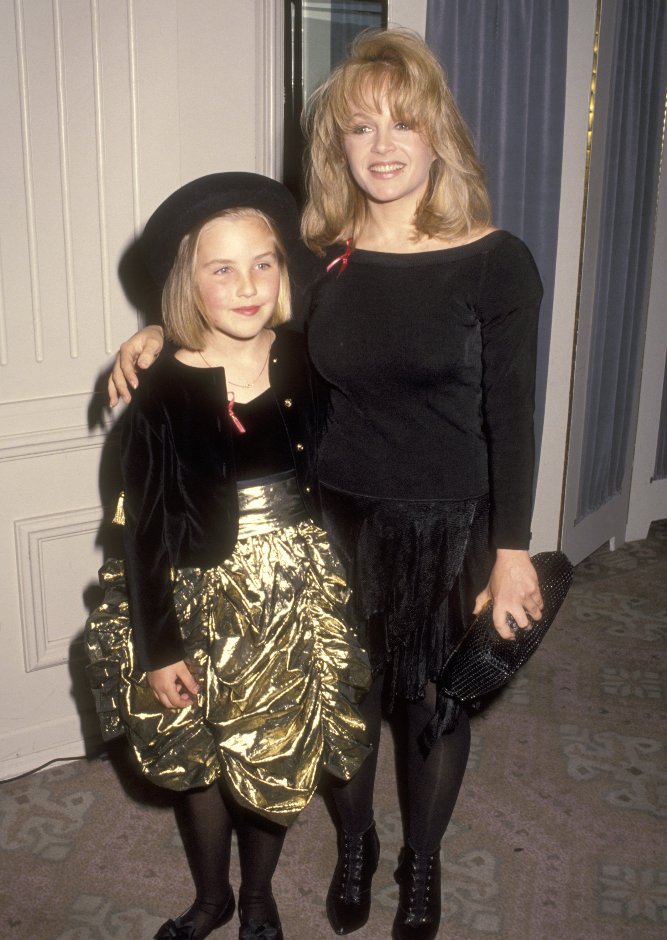 Charlene Tilton and daughter Cherish Lee attend the 22nd Annual Nosotros Golden Eagle Awards on June 5, 1992 at Beverly Hilton Hotel in Beverly Hills, California | Source: Getty Images 