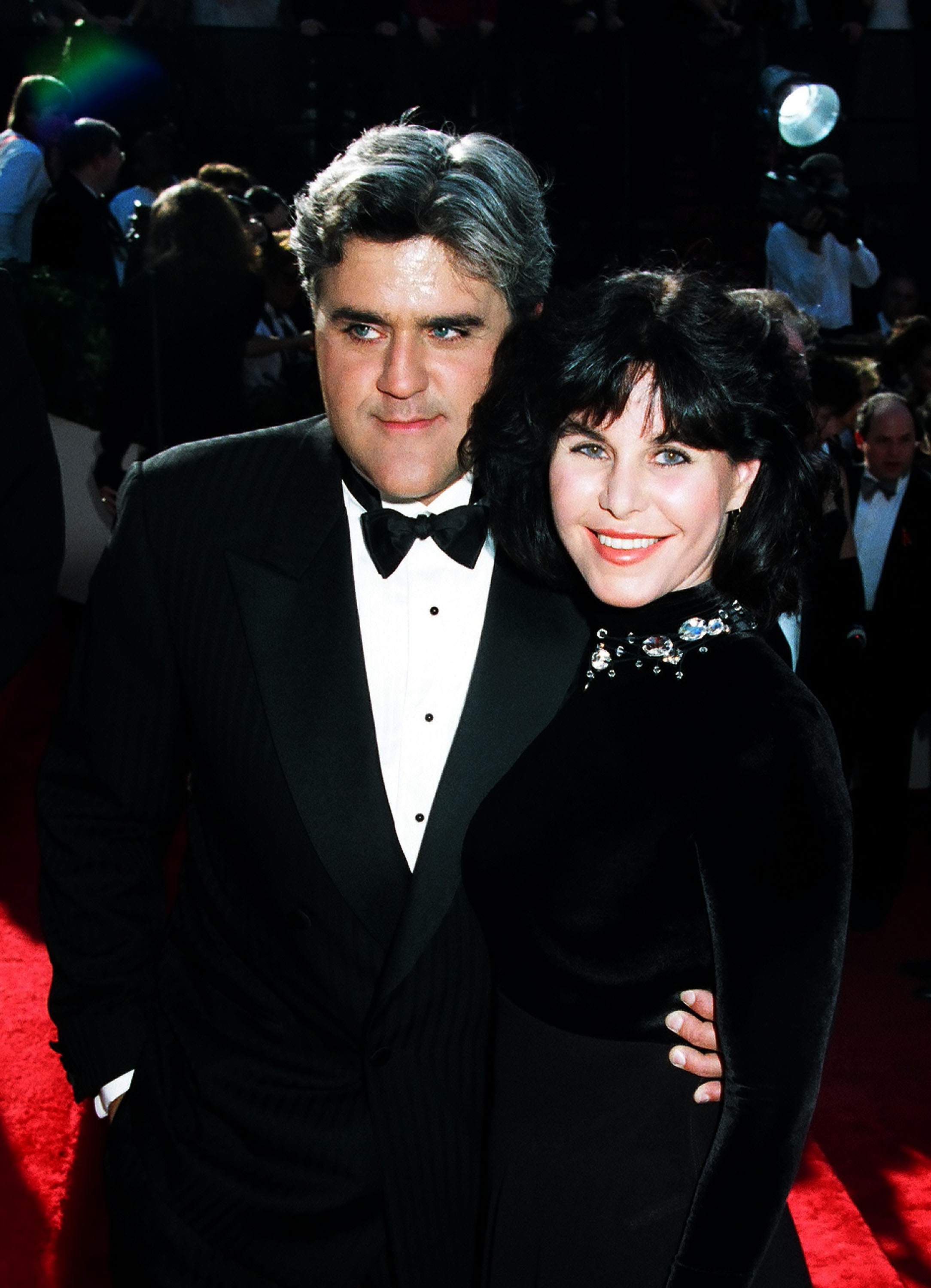 Jay and Mavis Leno pictured during the Emmy Awards Arrivals in Los Angeles September 20, 1993 | Source: Getty Images