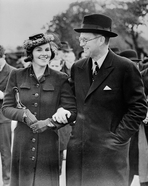 Joseph P. Kennedy with his daughter Rosemary Kennedy in London, undated photo. | Photo: Getty Images