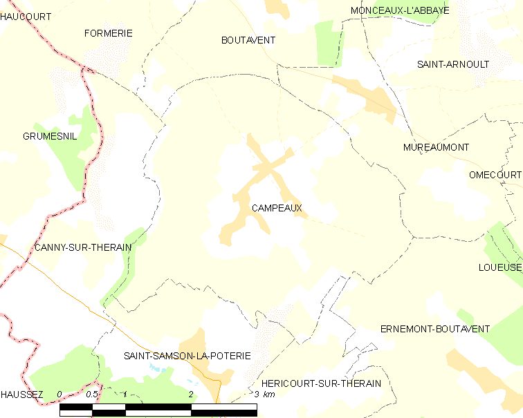 Campeaux sur la carte | Image: Wikipedia Campeaux sur la carte | Image: Wikipedia