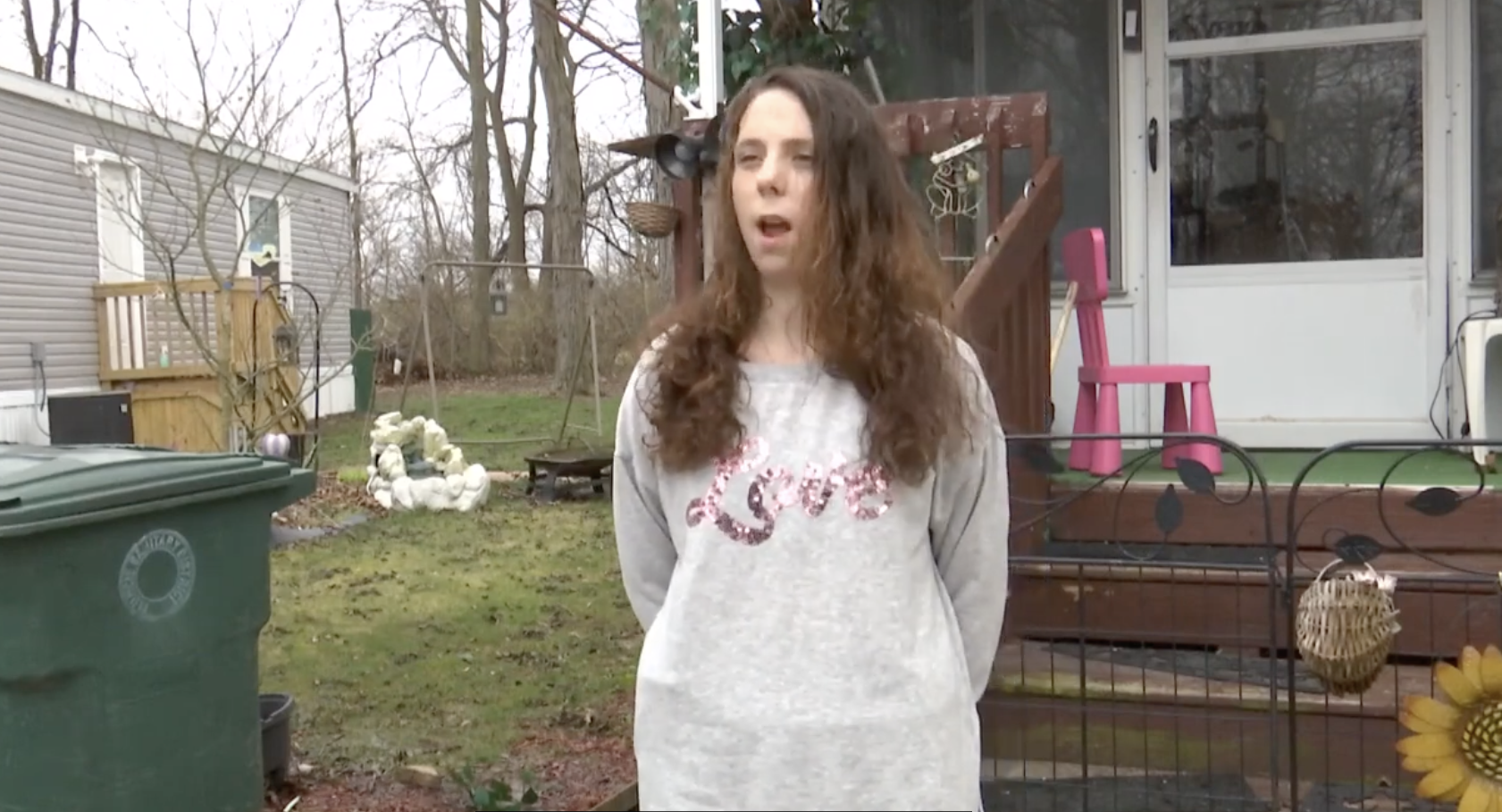 Jessica Brown, Isabella's mother, interviewed by WTHR, posted on April 1, 2023. | Source: YouTube/WTHR