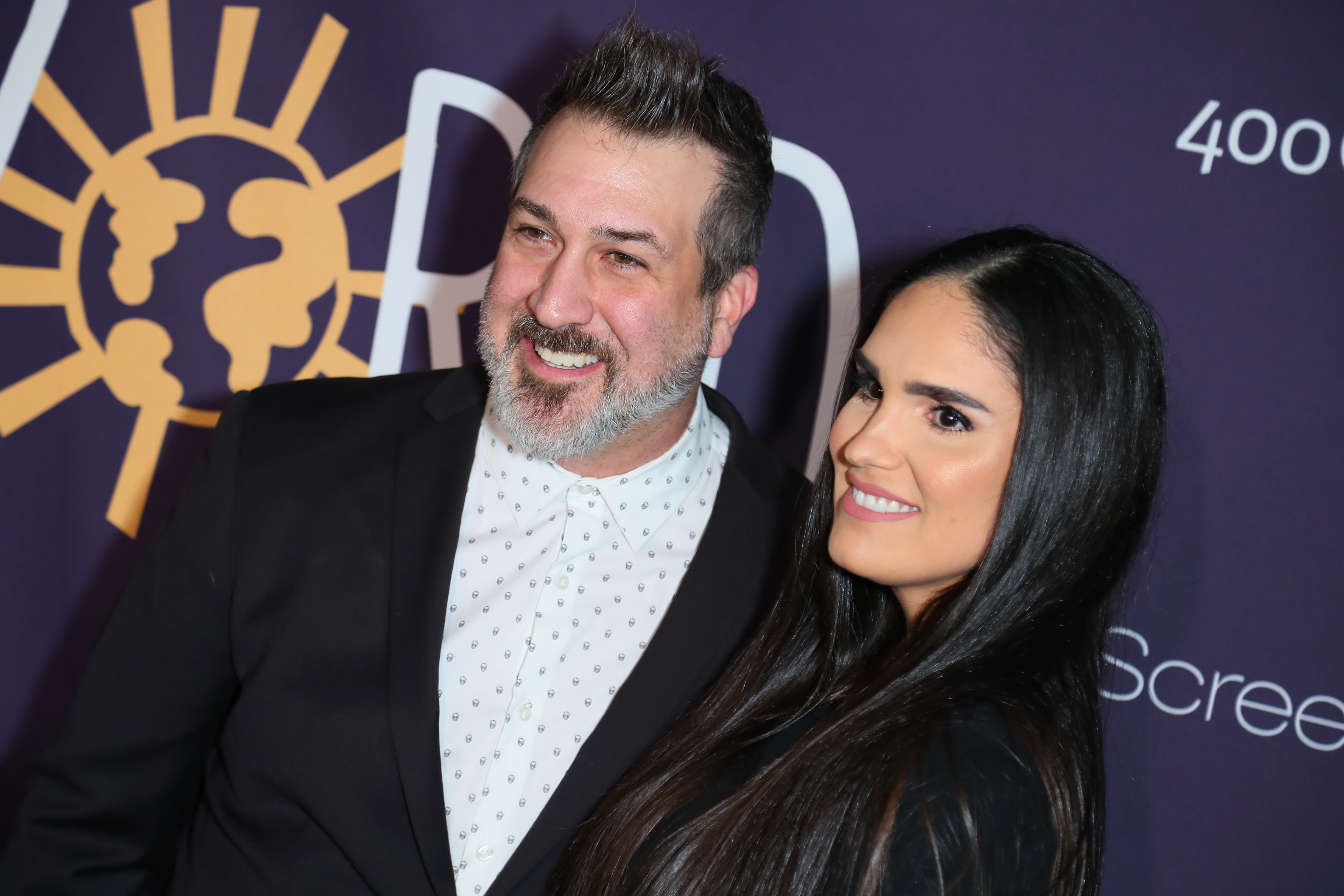 Joey Fatone and Izabel Araujo attend the "Now Apocalypse" premiere at Hollywood Palladium on February 27, 2019 in Los Angeles, California. | Source: Getty Images