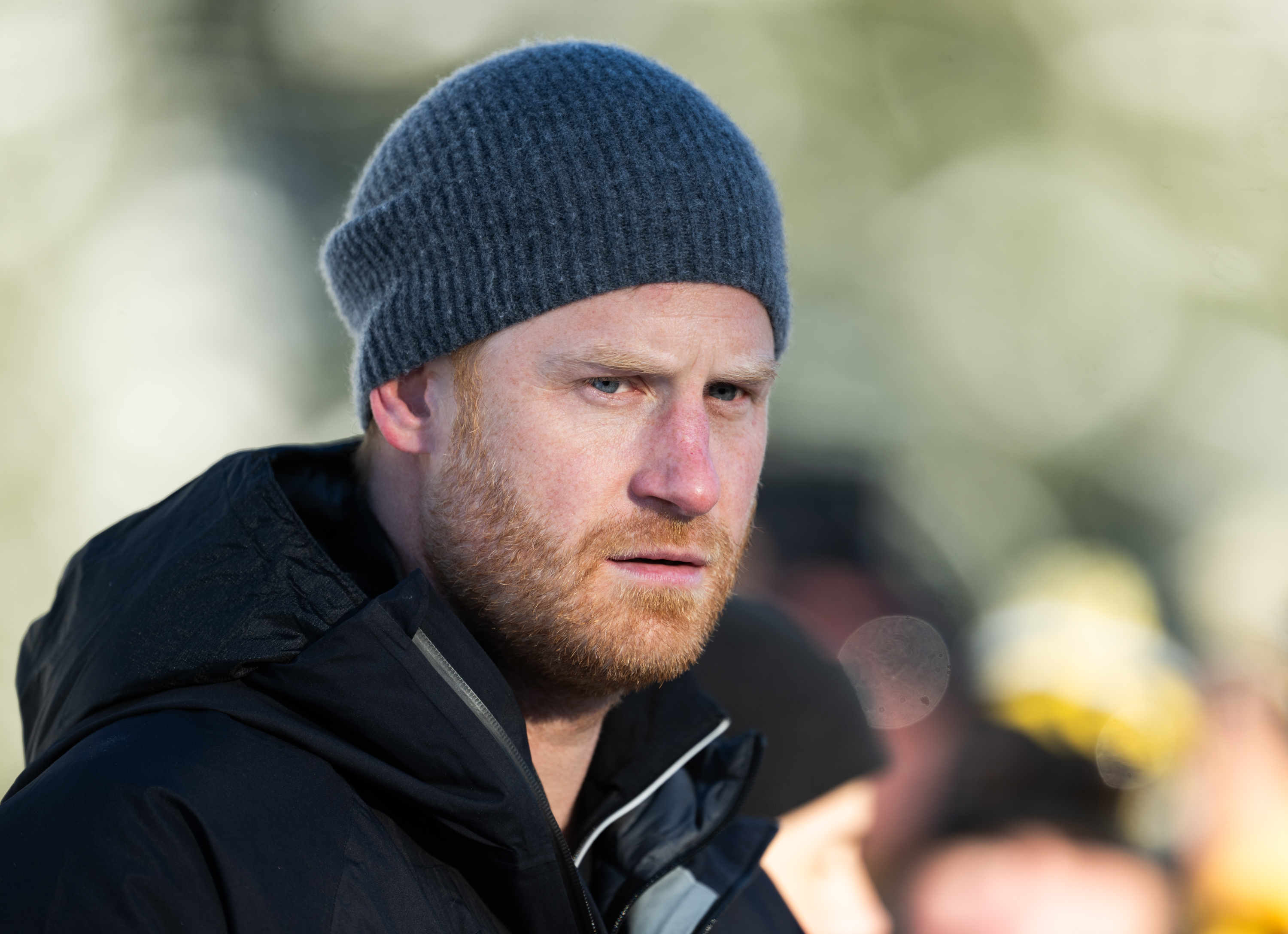 Prince Harry at the Biathlon event during day three of the 2025 Invictus Games in Whistler, British Columbia on February 11, 2025. | Source: Getty Images