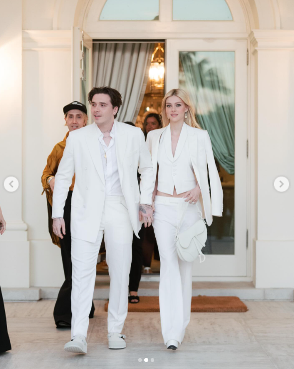 Nicola Peltz and Brooklyn Beckham celebrate their wedding anniversary in a post dated April 10, 2025 | Source: Instagram/nicolaannepeltzbeckham