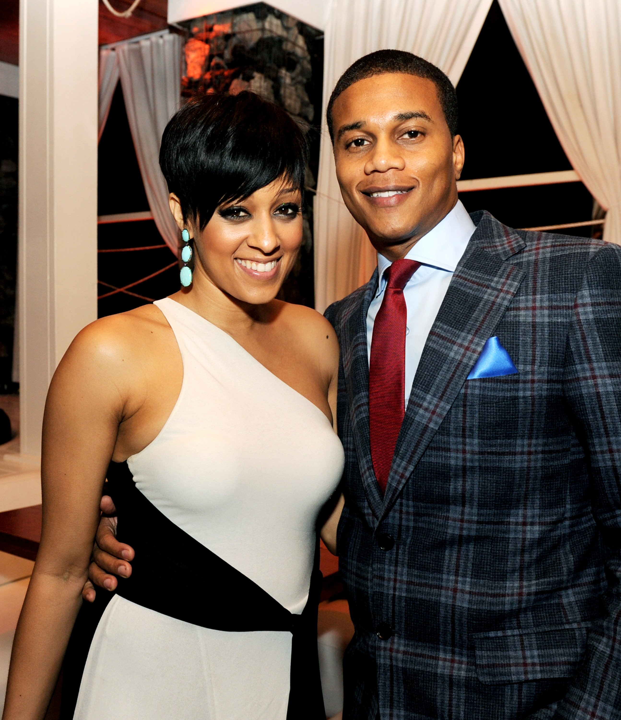 Actress Tia Mowry and her husband actor Cory Hardict during the after party for the premiere of "Warm Bodies" at The Colony on January 29, 2013 in Los Angeles, California. | Source: Getty Images