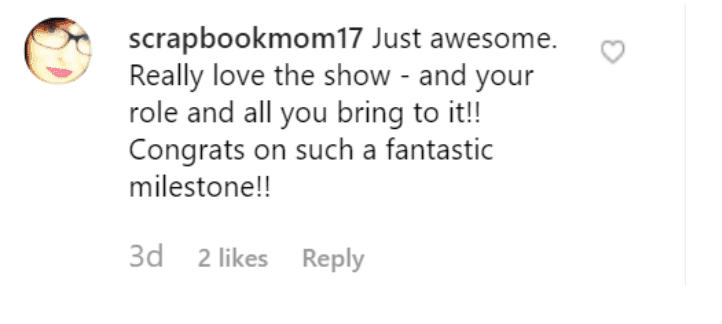 Fan's comment on Bridget Moynahan's post. | Source: Instagram/bridgetmoynahan