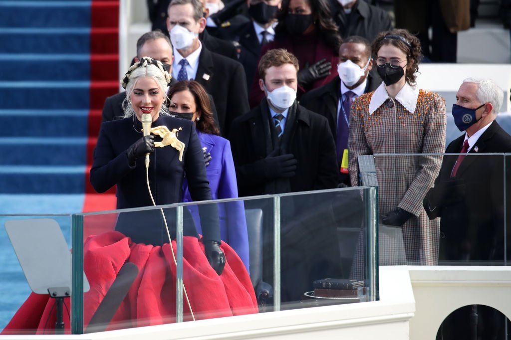Lady Gaga llega el 20 de enero de 2021 | Foto: WIN MCNAMEE / POOL / AFP a través de Getty Images