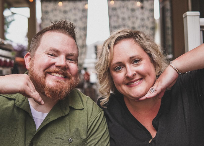 Jada and Bryan Bafus posing outdoors, from a post dated July 14, 2024 | Source: Instagram/bafusfamily.duchenne