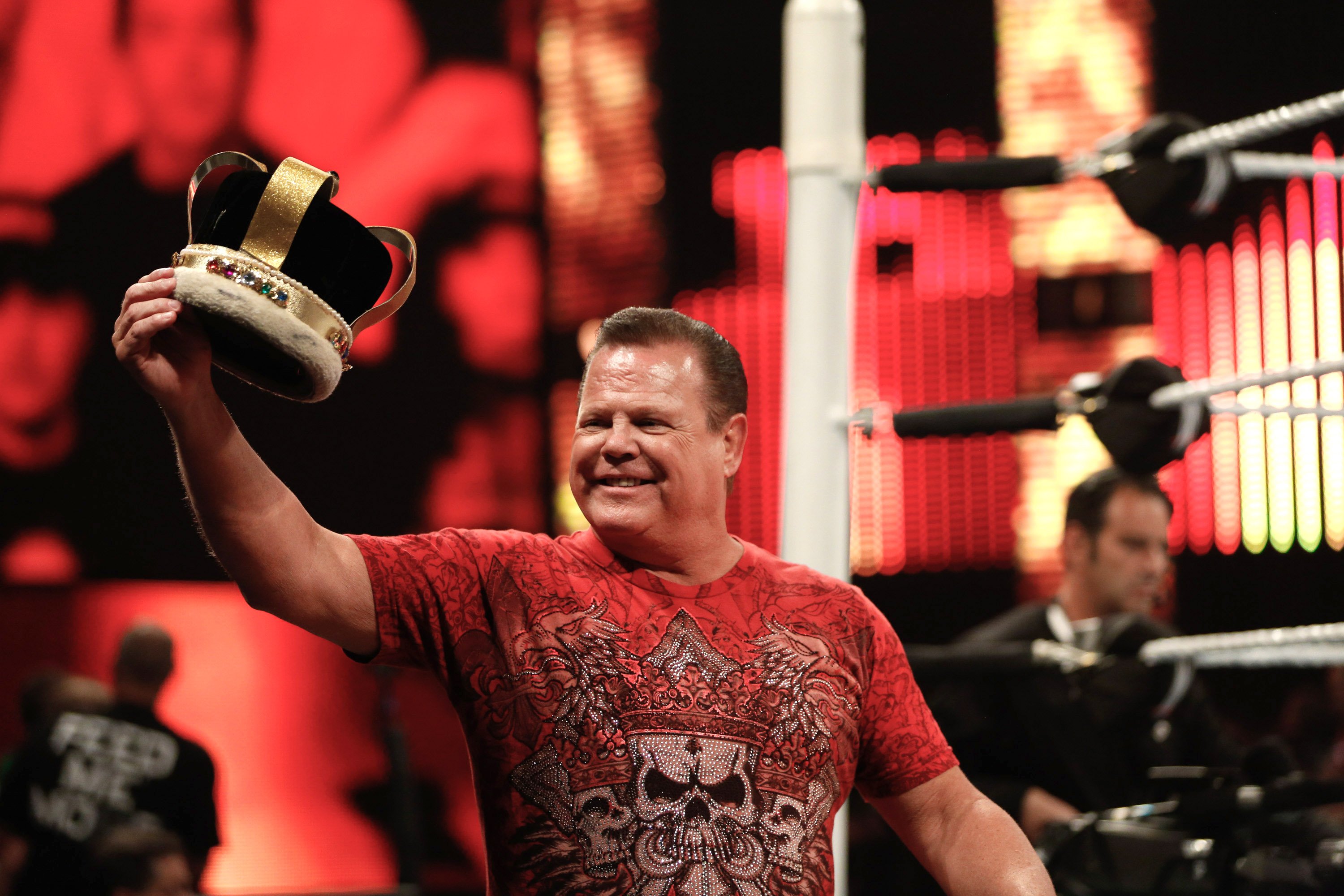 Jerry "The King" Lawler at Barclays Center of Brooklyn on August 23, 2015, in New York City. | Source: Getty Images