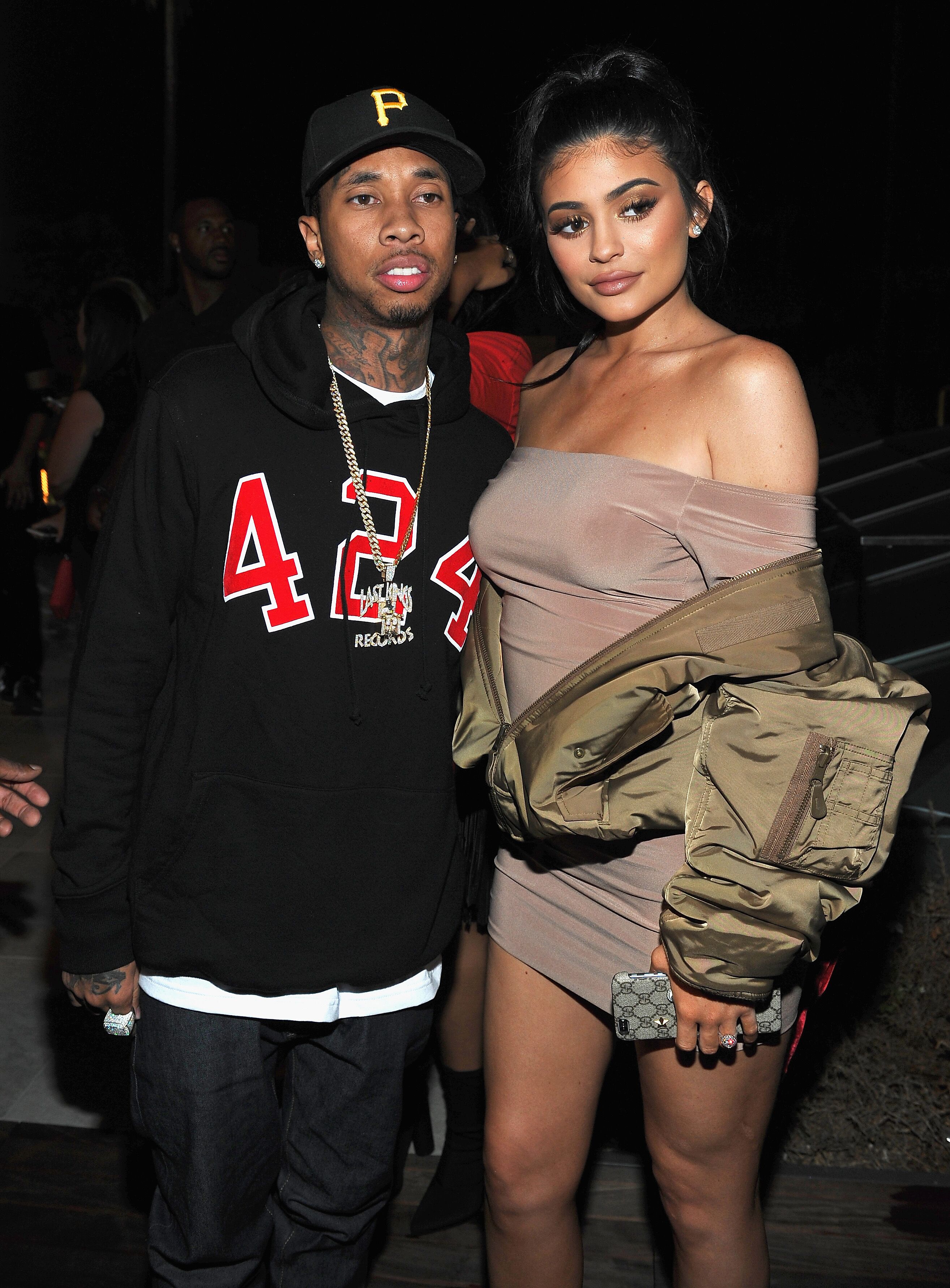 Kylie Jenner with ex-boyfriend Tyga/ Source: Getty Images