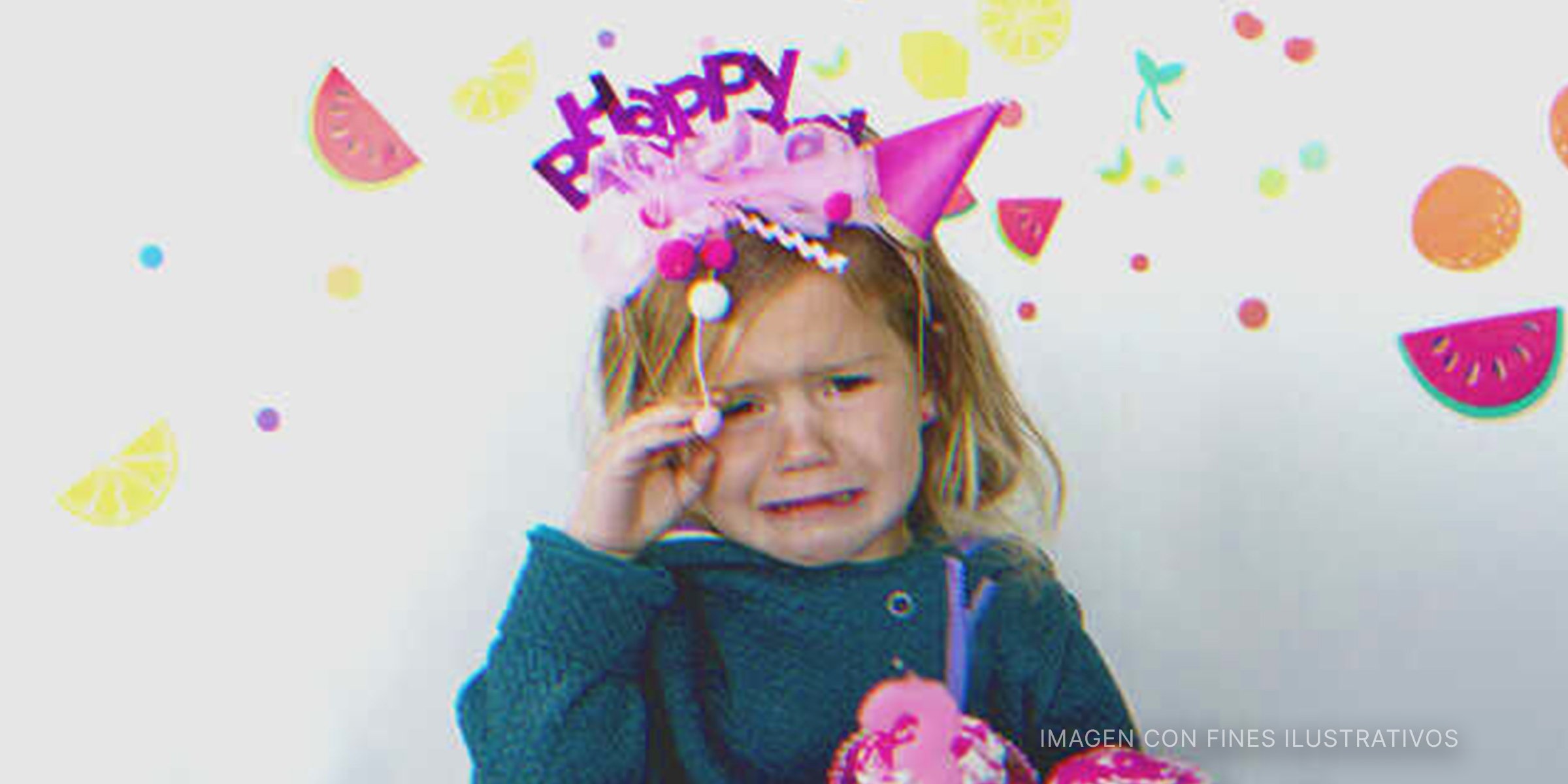 Niña llora en su cumpleaños | Foto: Getty Images