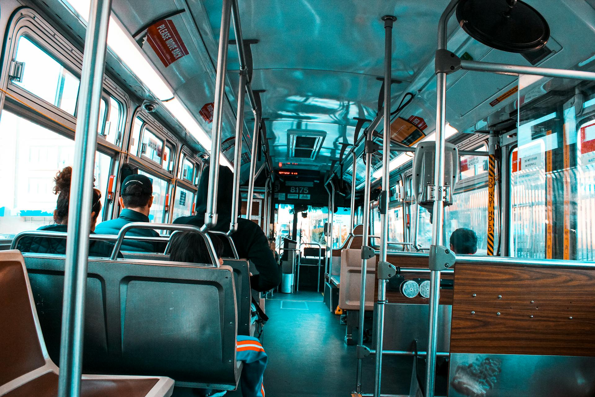 The interior of a public bus | Source: Pexels