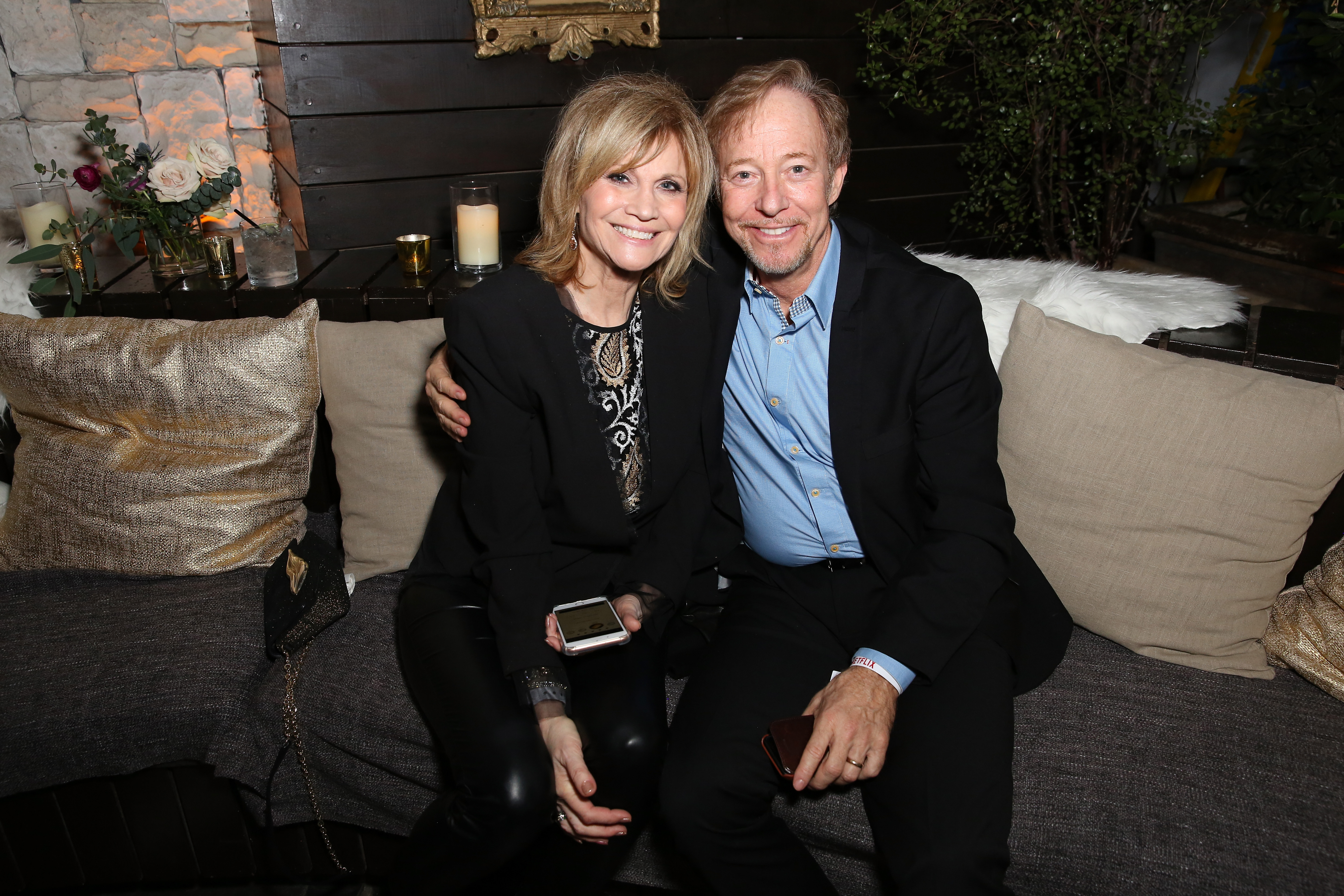 Markie Post and Michael A. Ross pose at the "Santa Clarita Diet" Season 2 World Premiere on March 22, 2018, in Hollywood, California | Source: Getty Images