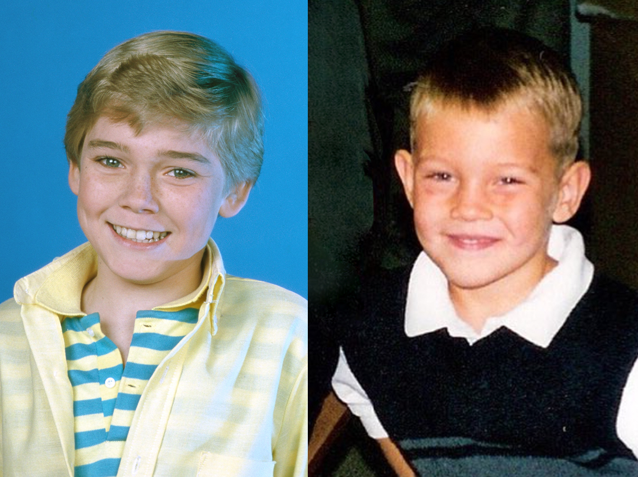 Ricky Schroder in the '80s vs his son Luke | Source: Getty Images | Instagram/lukeschroder
