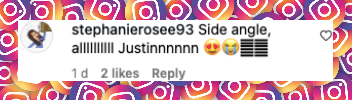 Fan comment about Jack Blues and Justin Bieber, posted on August 24, 2025. | Source: Instagram/haileybieber
