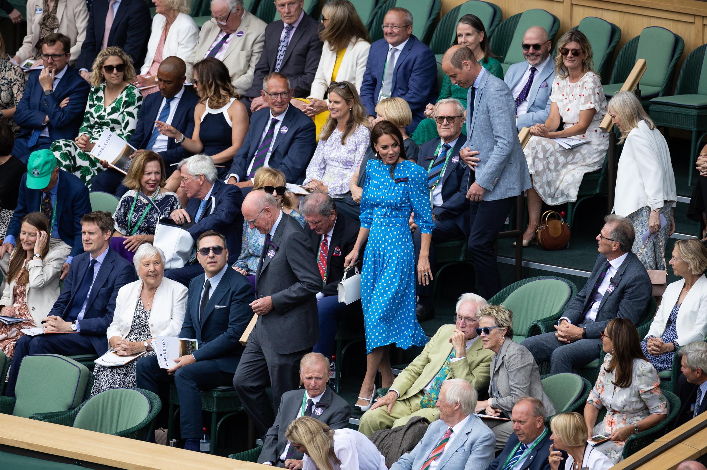 Catherine, Princess of Wales, on match on day nine of The Wimbledon Championships 2022 at the All England Lawn Tennis and Croquet Club on July 5 in London. | Source: Getty Images
