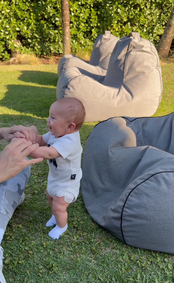 Enrique Iglesias playing with his son Romeo Iglesias in a video from March 28, 2026 | Source: Instagram/enriqueiglesias