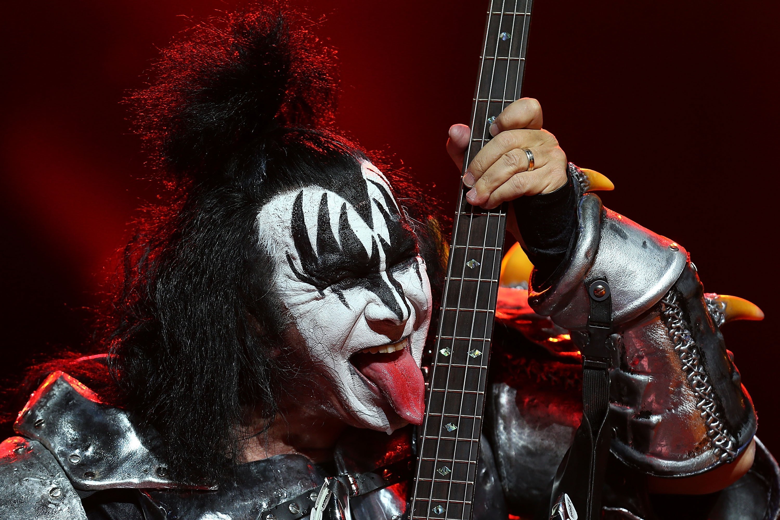 Gene Simmons of KISS performs live on stage for their Monster Tour at Perth Arena on February 28, 2013 in Australia | Photo: Getty Images