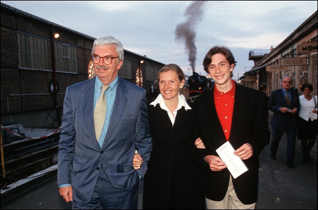 Sophie Toscan du Plantier avec son fils et son second mari Daniel Toscan du Plantier. l Source : Getty Images