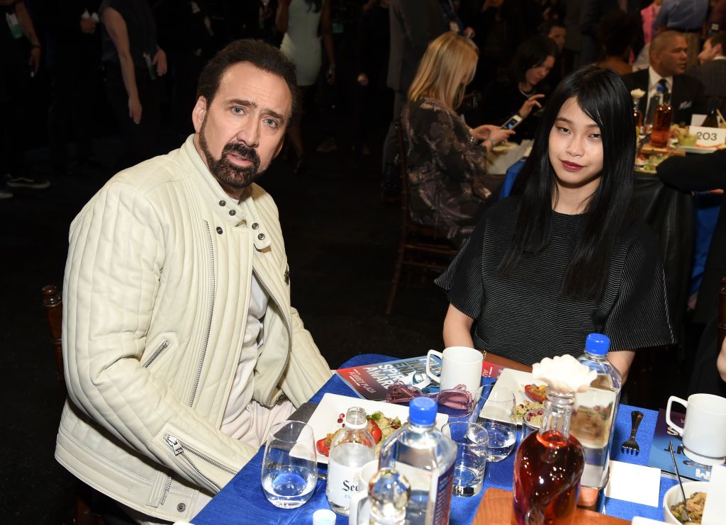 Nicolas Cage and Riko Shibata at the 2020 Film Independent Spirit Awards on February 08, 2020 | Source: Getty Images