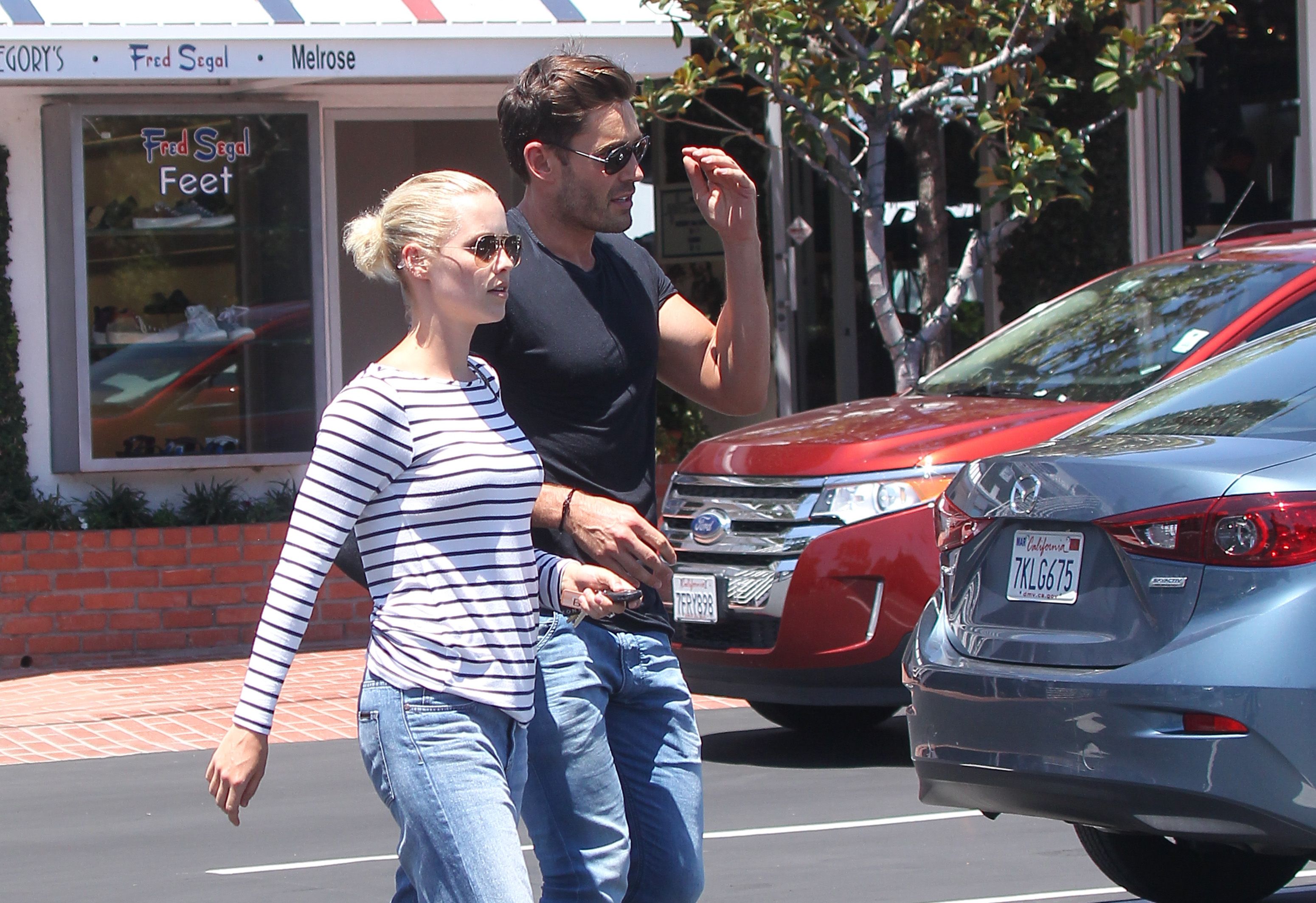 Claire Holt and Matt Kaplan are spotted on July 14, 2015 in Los Angeles, California. | Source: Getty Images