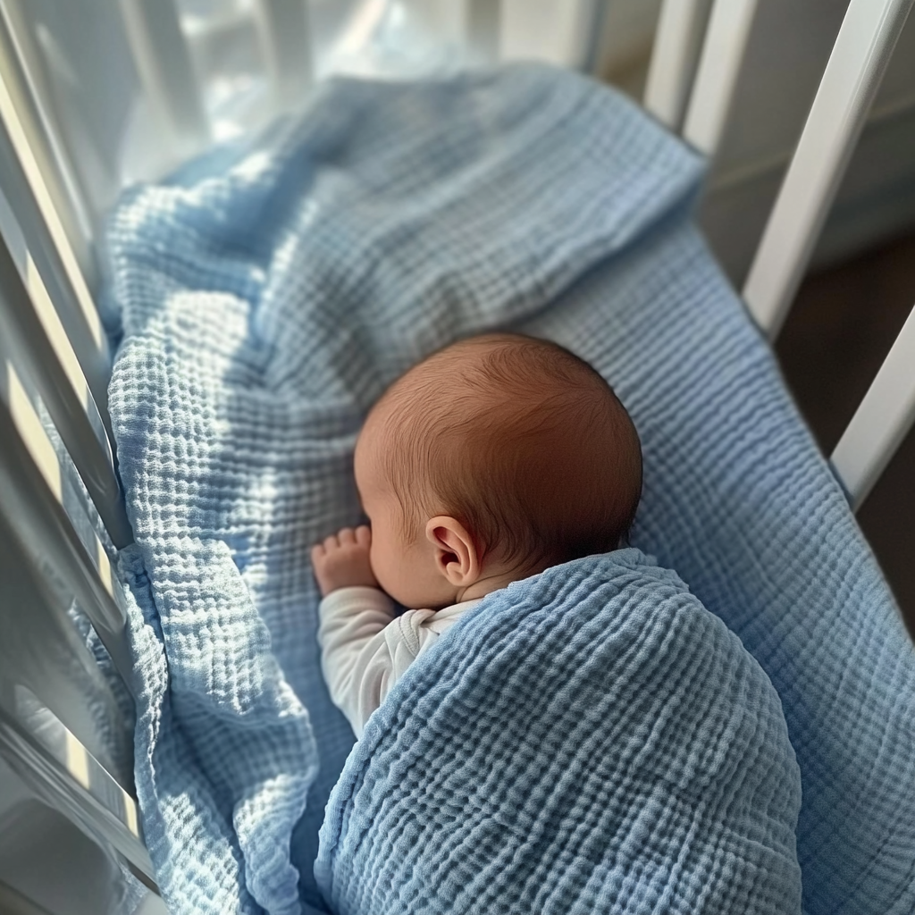 A baby in a crib | Source: Midjourney