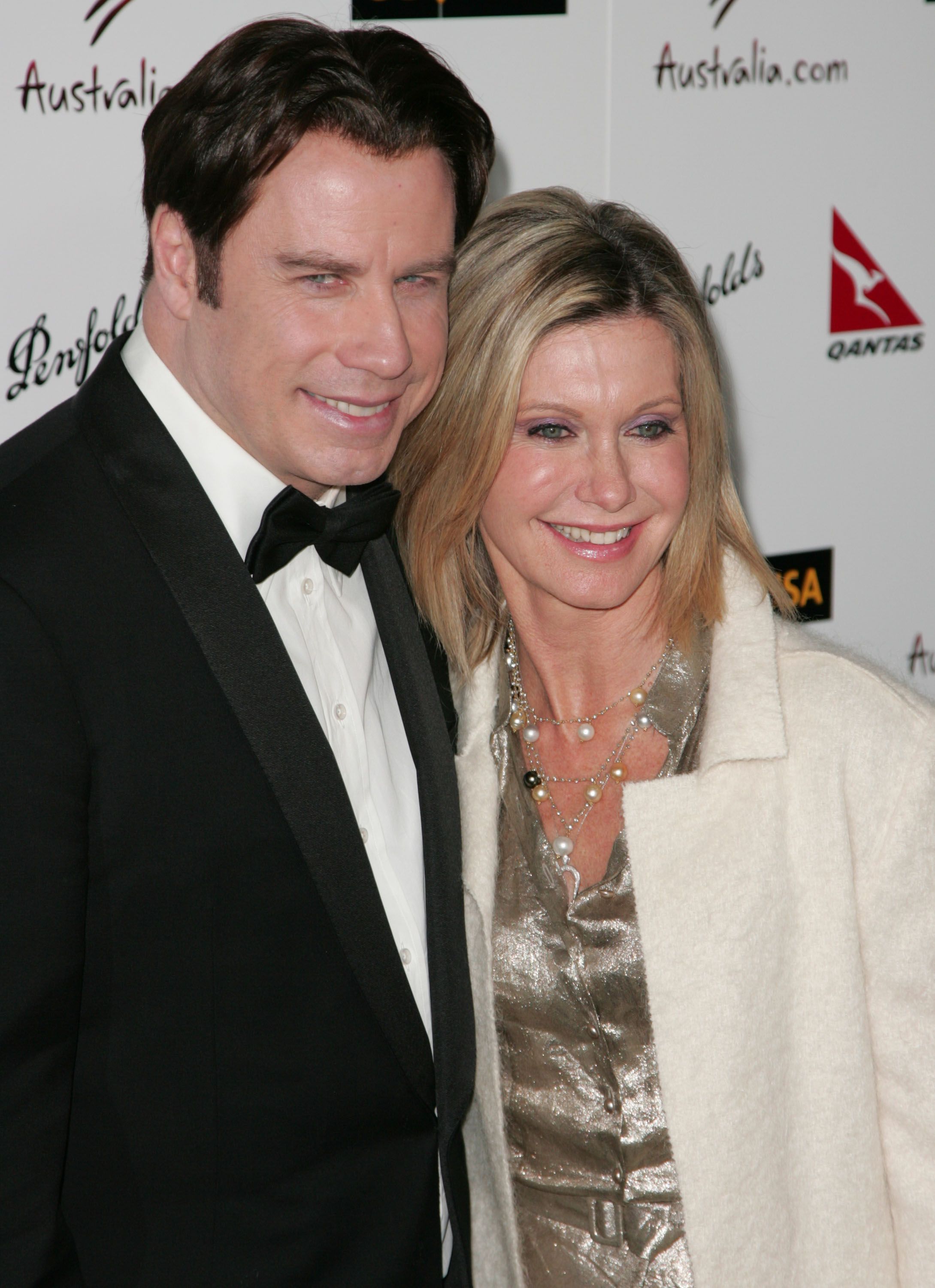 John Travolta and Olivia Newton-John during the G'DAY USA Australia.com Black Tie Gala held at the Hollywood and Highland Grand Ballroom on January 19, 2008 in Hollywood, California. | Source: Getty Images