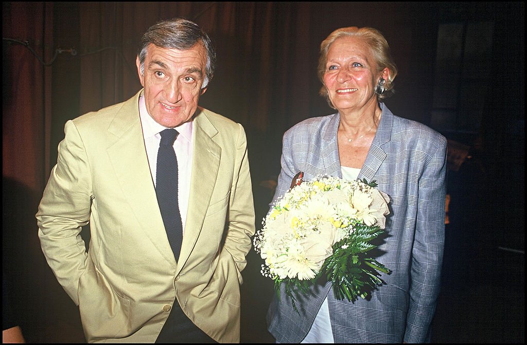 Lino Ventura et sa femme Odette au Festival du film de l'Anjou en 1987. l Source : Getty Images
