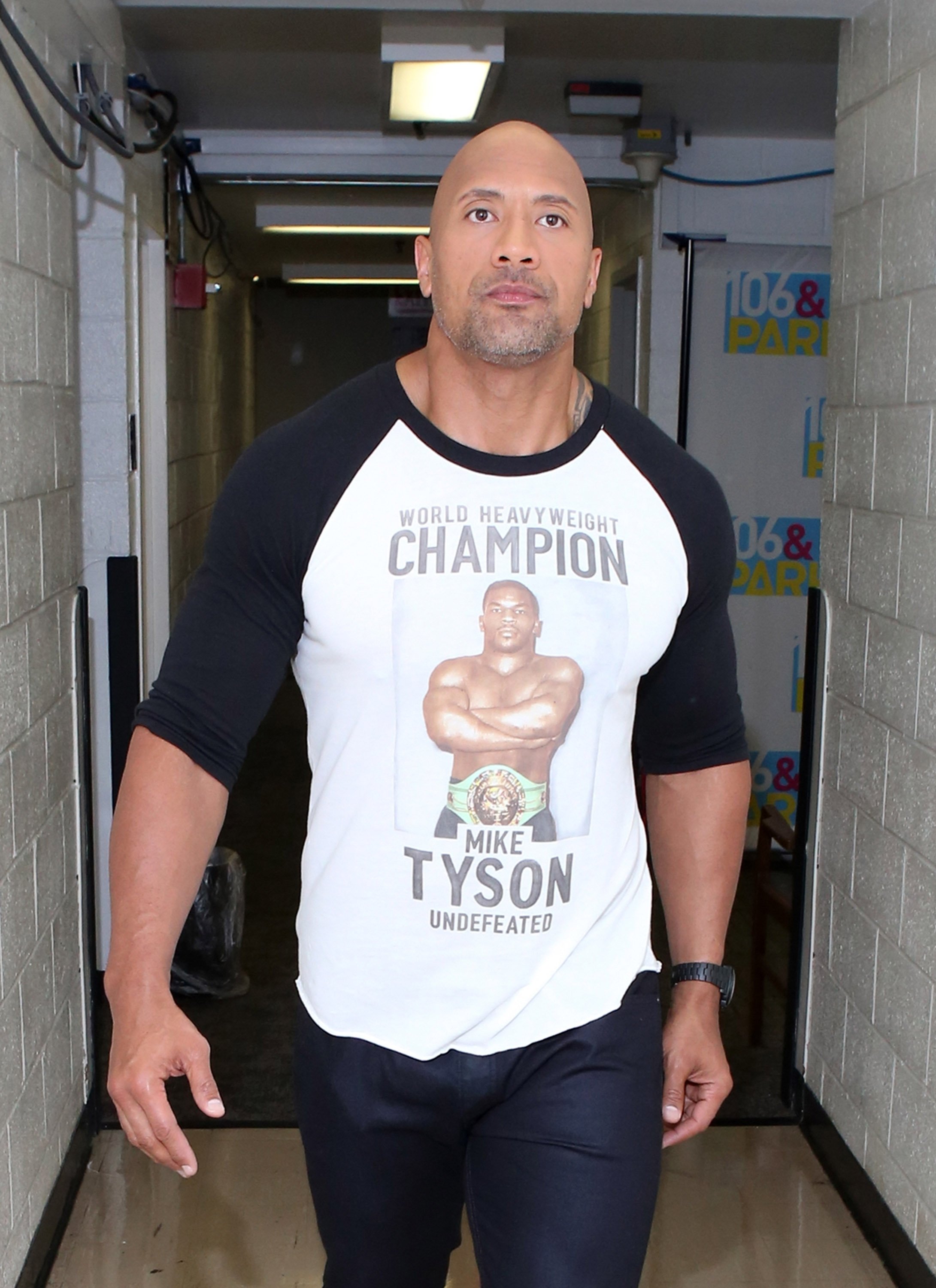 Dwayne Johnson visits "106 & Park" in New York City on July 22, 2014 | Photo: Getty Images