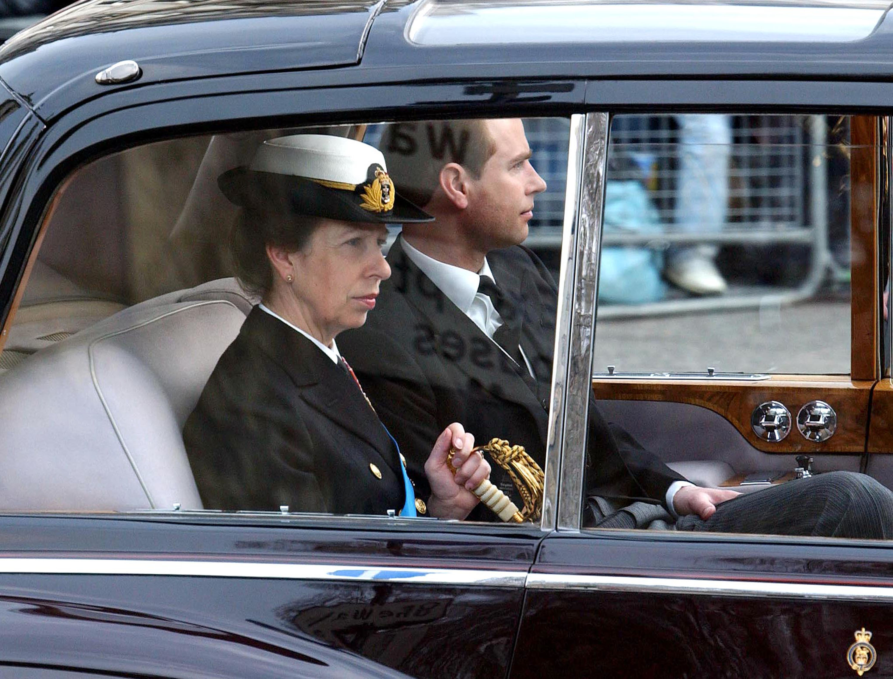 Princess Anne in London 2002 after the funeral of Queen mother. | Source: Getty Images