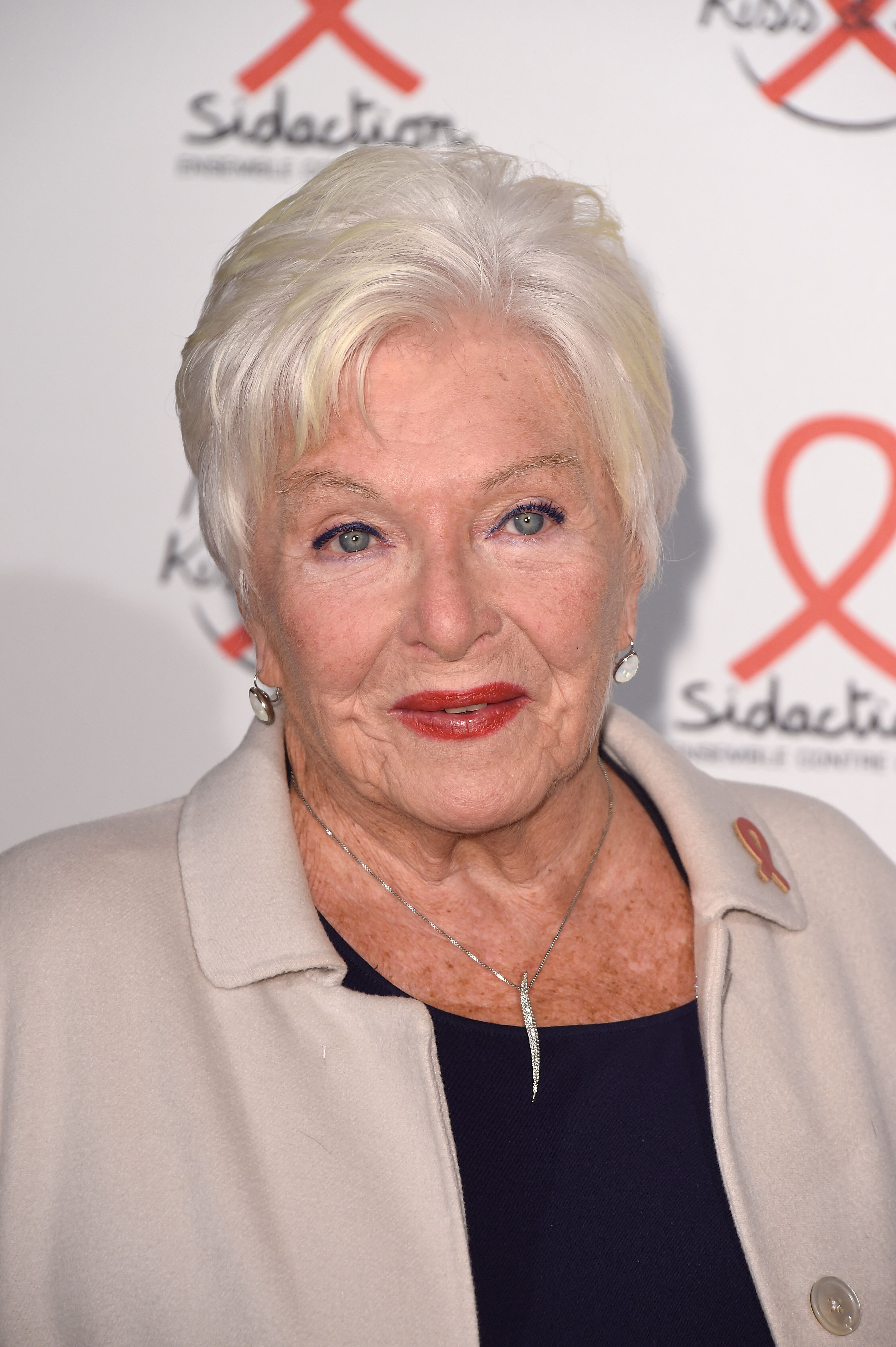 Line Renaud assiste à la séance de photos "Sidaction 2014" au Cinéma Elysée Biarritz à Paris, France. | Photo : Getty Images